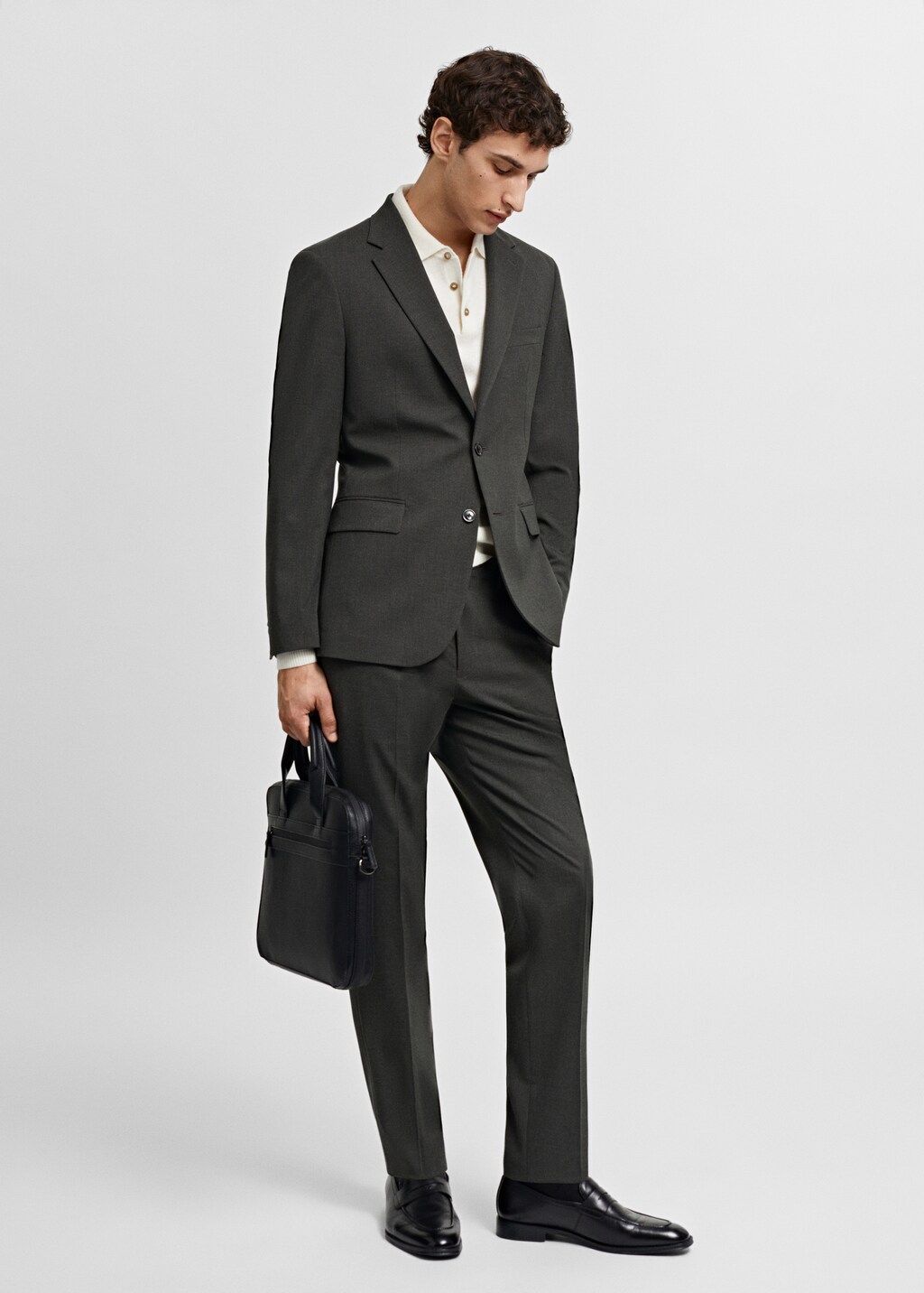 Stretch-fabric slim-fit suit jacket - Men | MANGO Niger