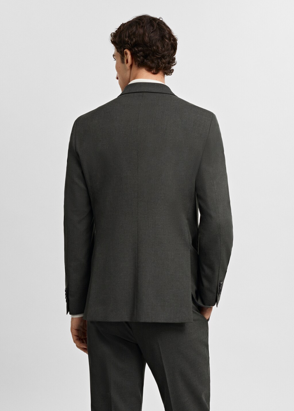 Stretch-fabric slim-fit suit jacket - Men | MANGO Niger