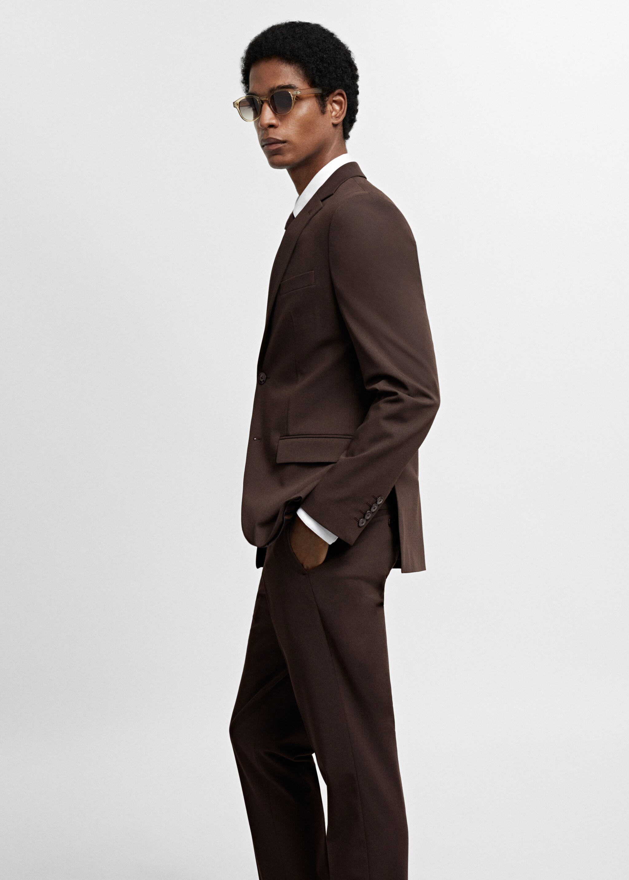 Super slim-fit suit jacket in stretch fabric - Details of the article 2