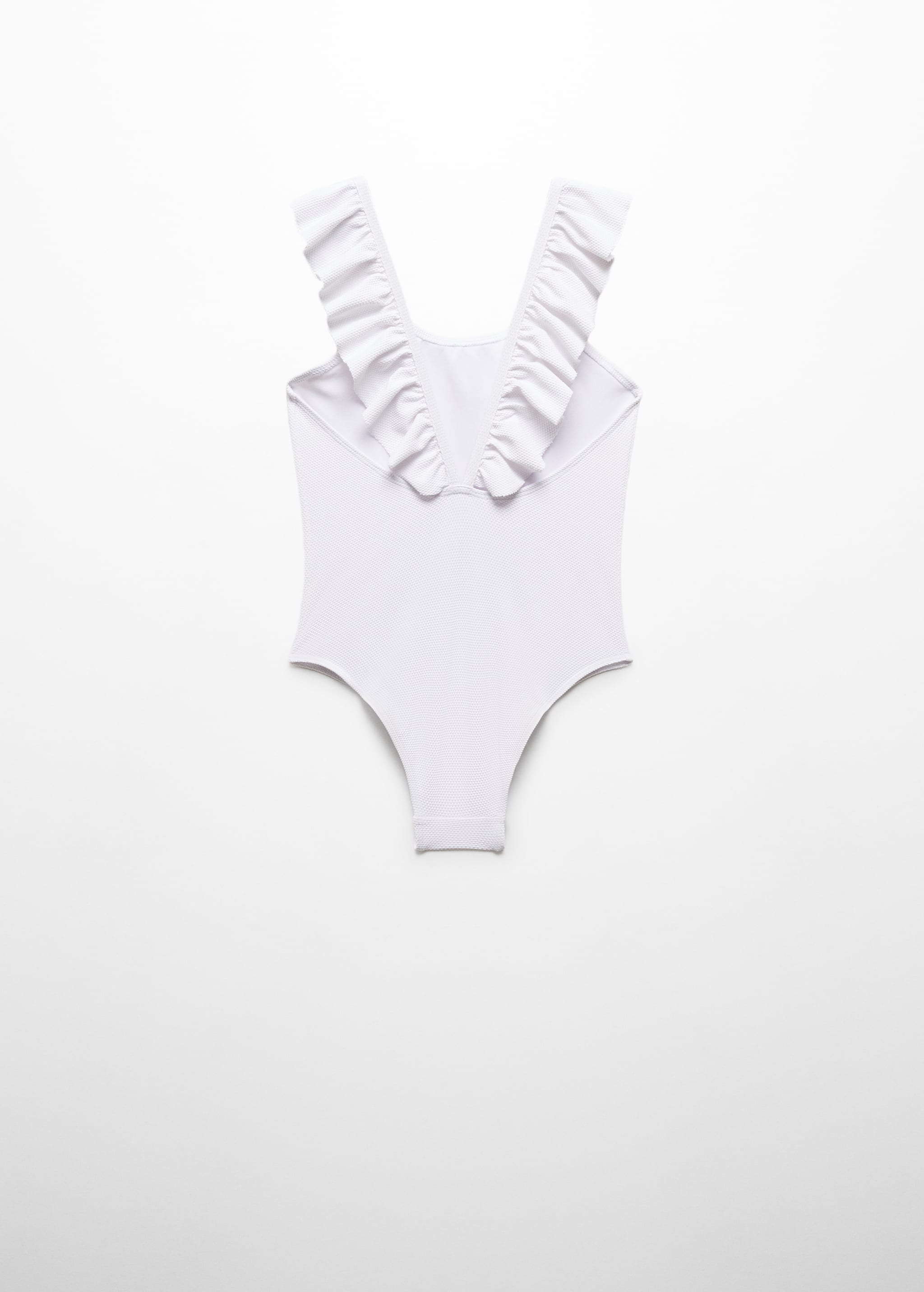 Texture ruffle swimsuit - Reverse of the article