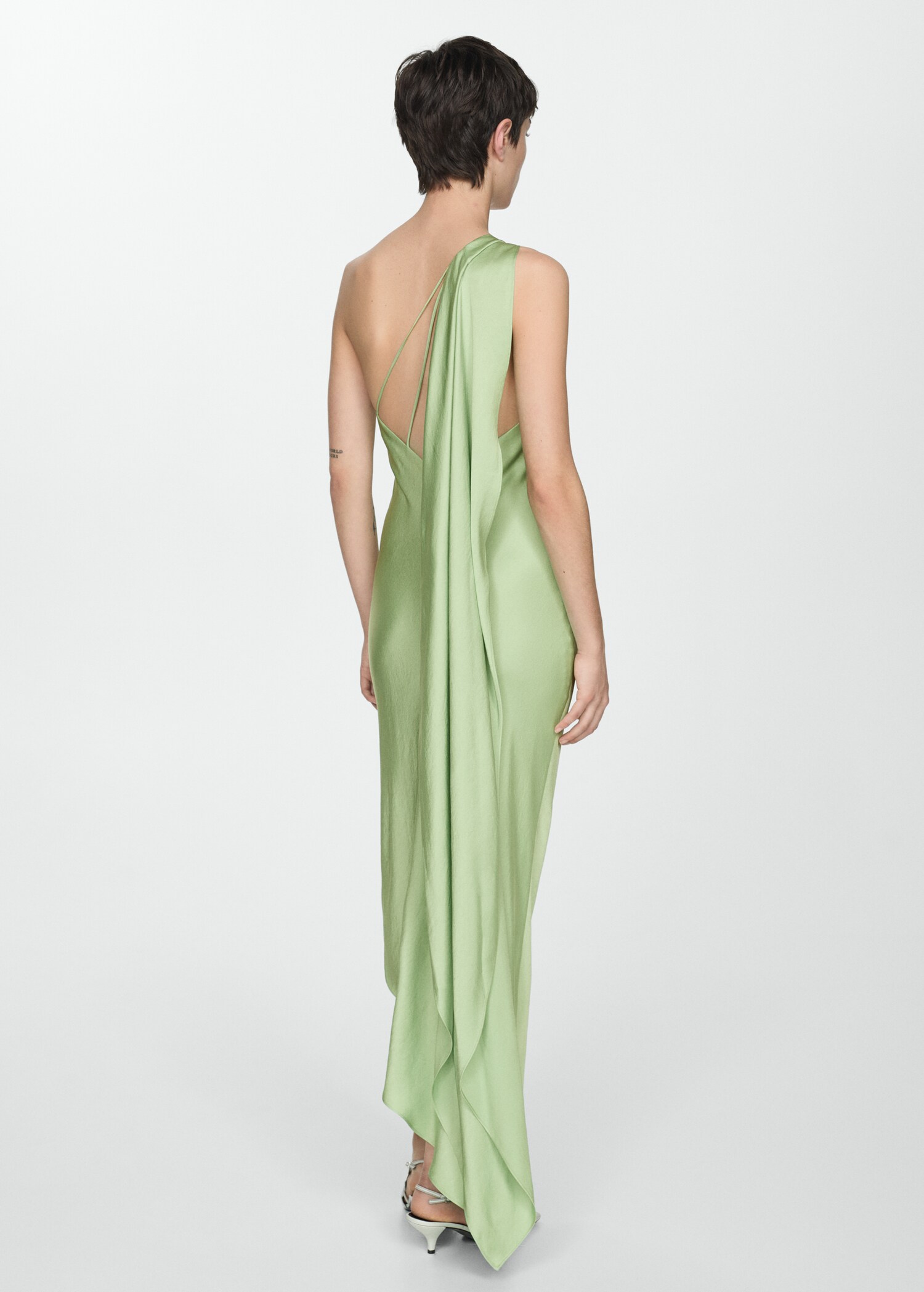 Asymmetrical dress with straps - Woman | MANGO USA