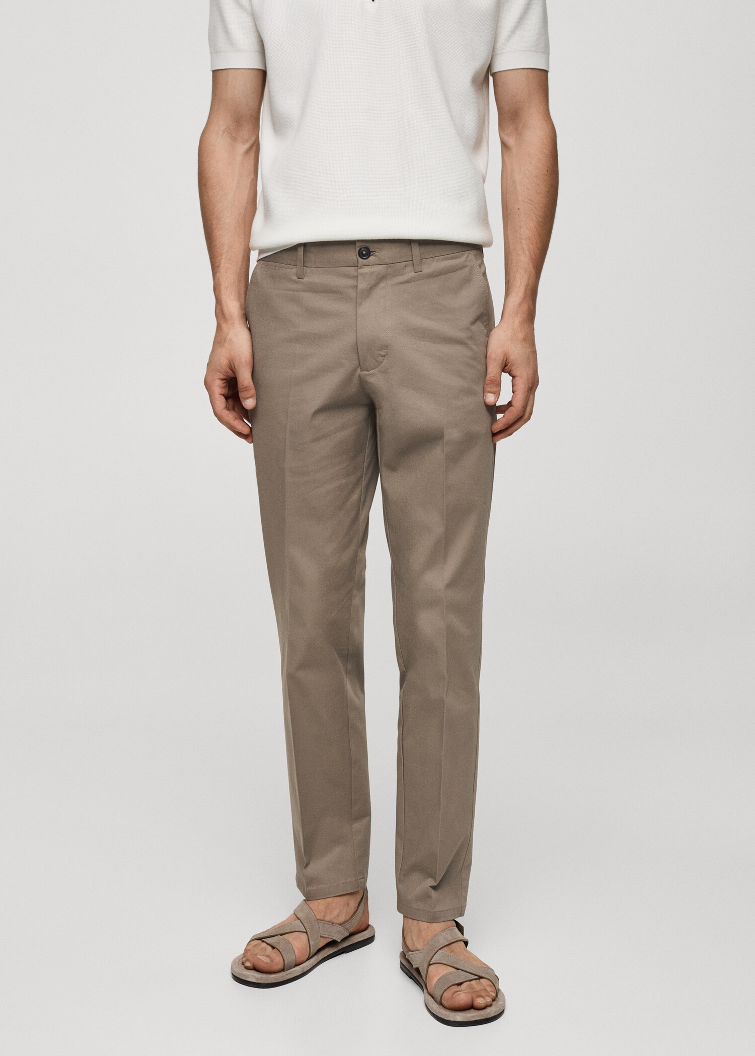 Pantalon regular-fit coton - Plan moyen