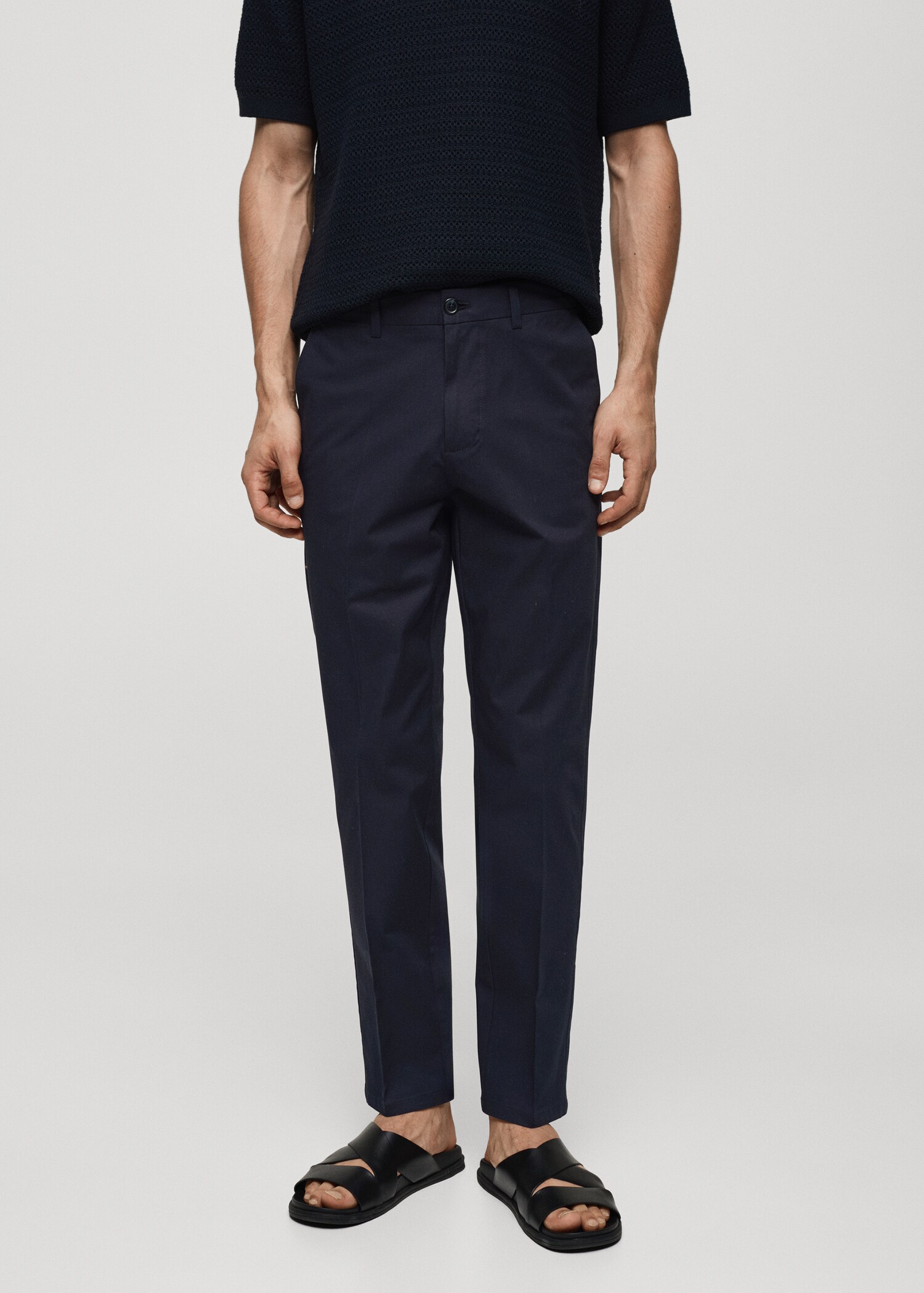 Pantalon regular-fit coton - Plan moyen