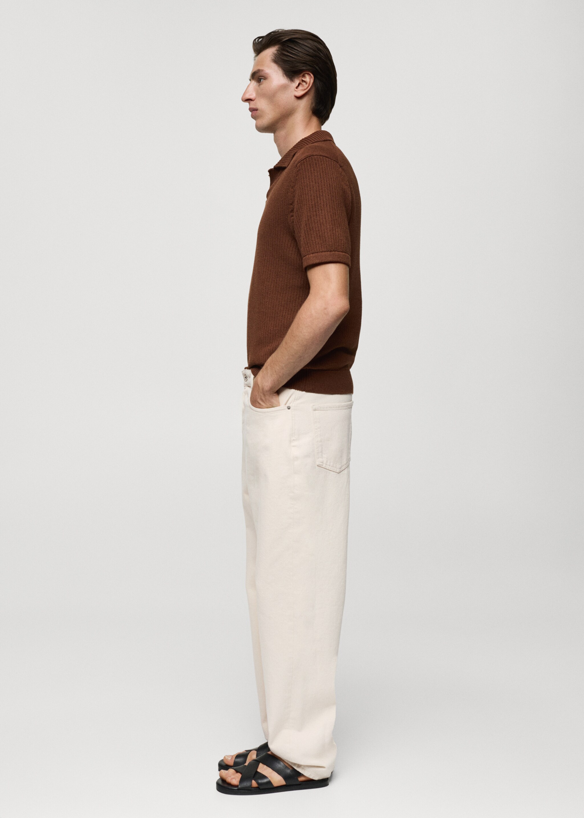 Relaxed-fit cotton jeans - Details of the article 2