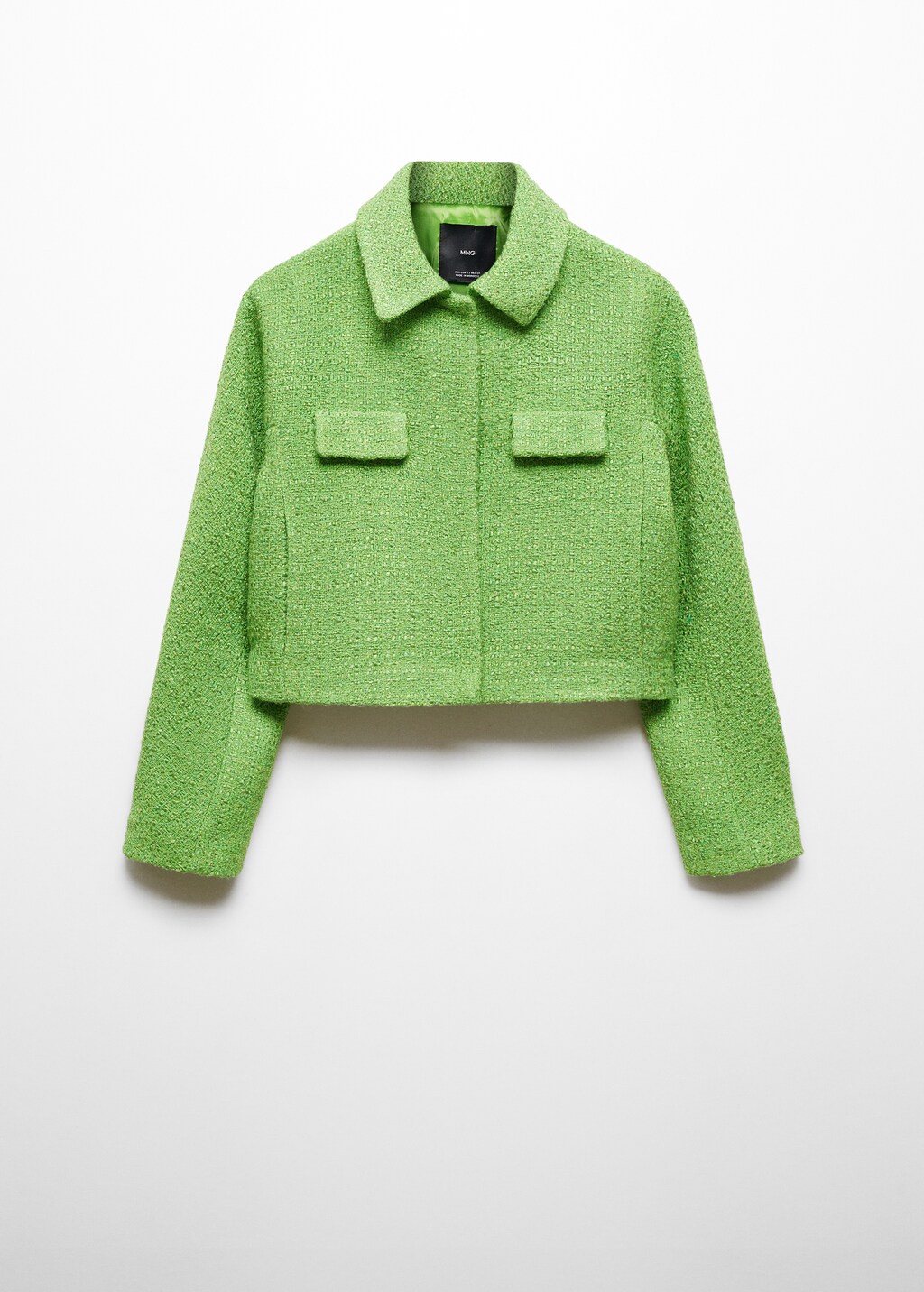 AMAIL Big collar tweed ジャケット　緑 AMAIL Big collar tweed ジャケット緑