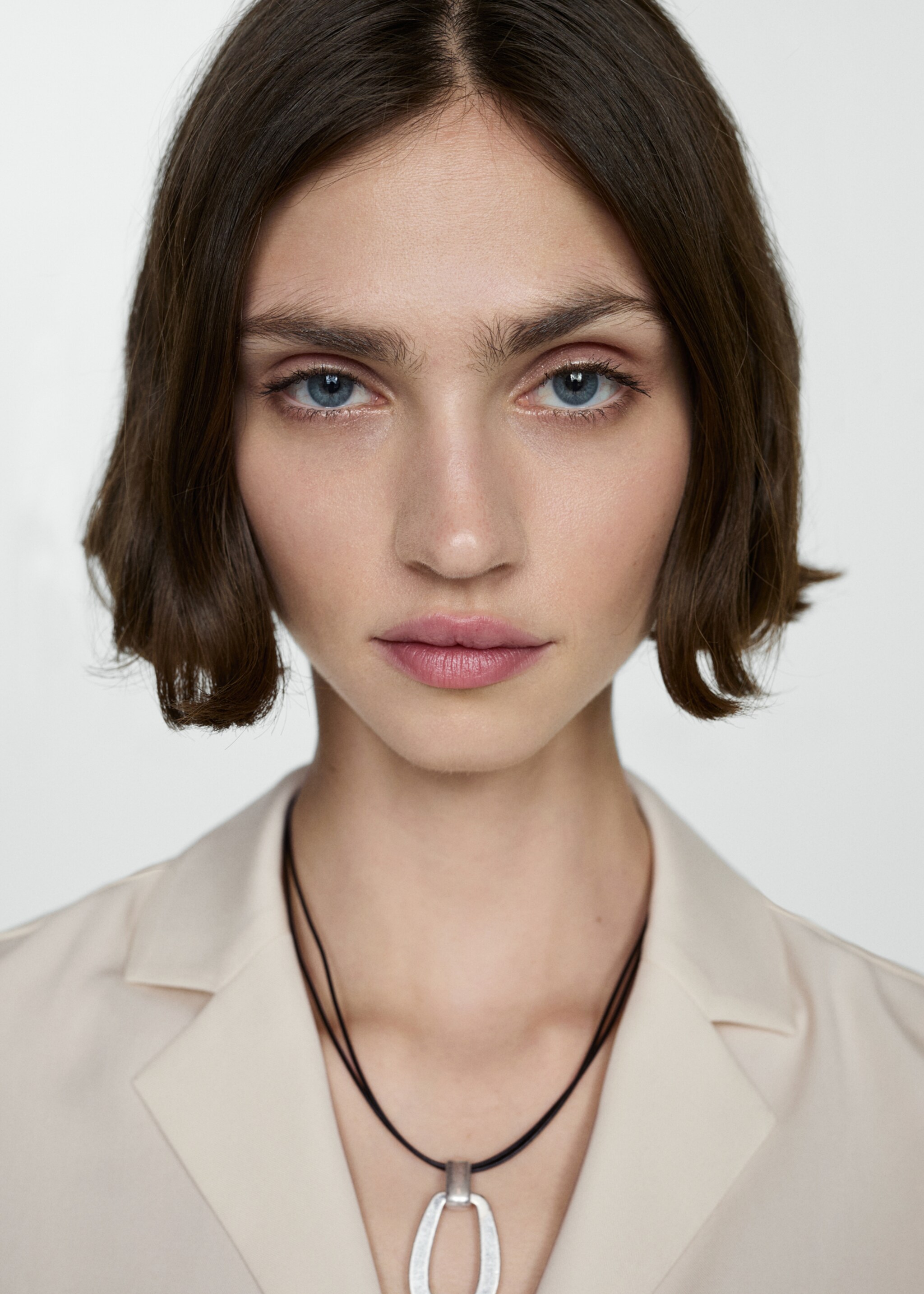 100% lyocell shirt - Details of the article 3, White. Ref: 67037120-01.