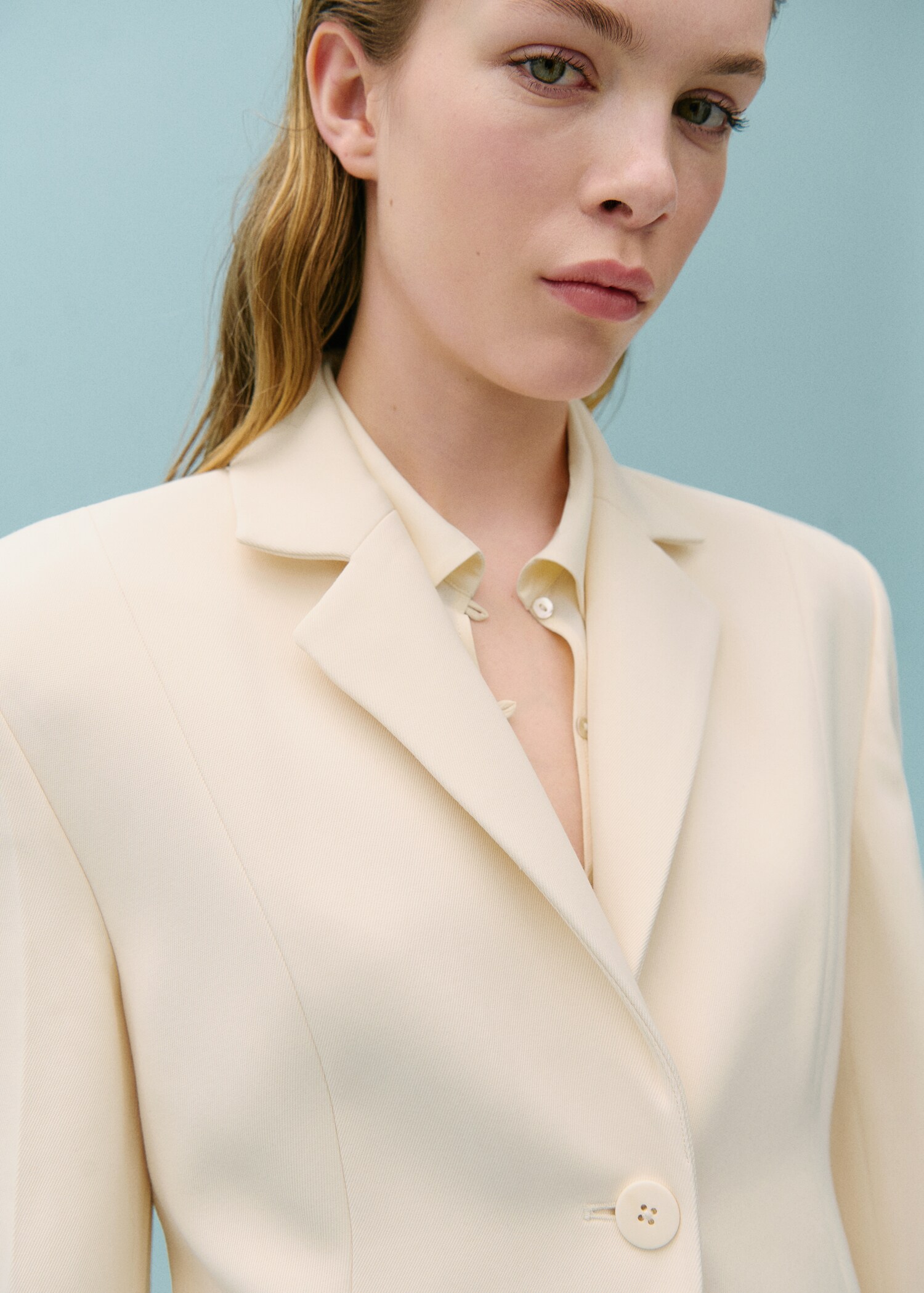 Suit blazer with decorative stitching - Details of the article 1