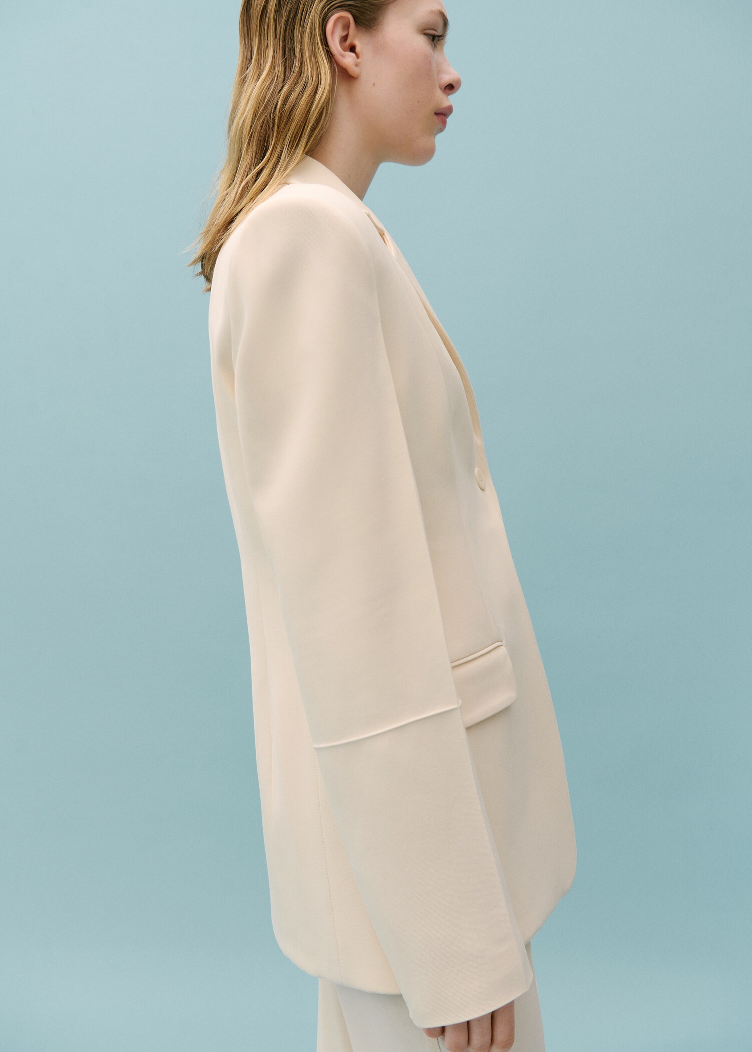 Suit blazer with decorative stitching - Details of the article 3