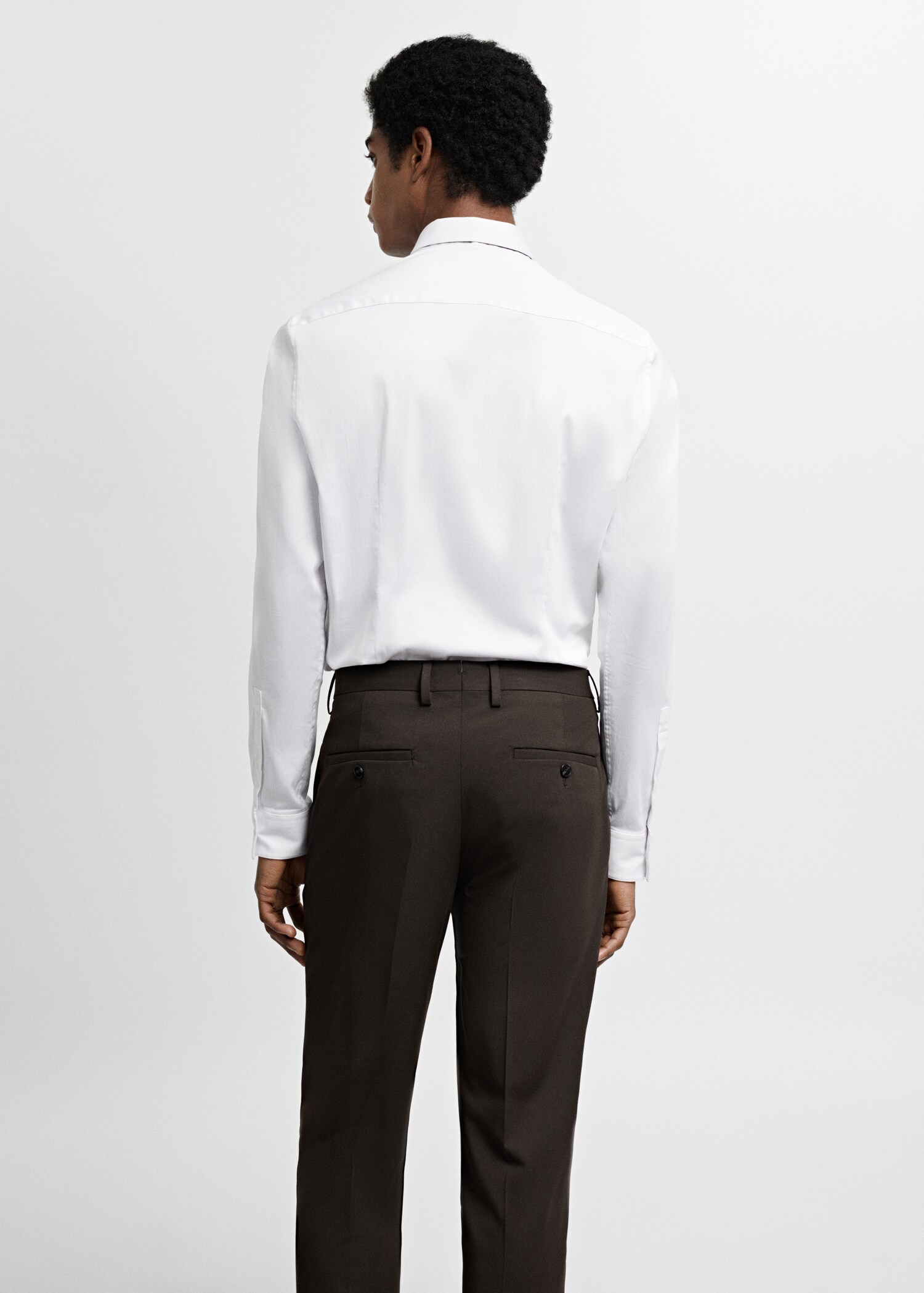 Chemise costume super slim-fit popeline - Verso de l’article