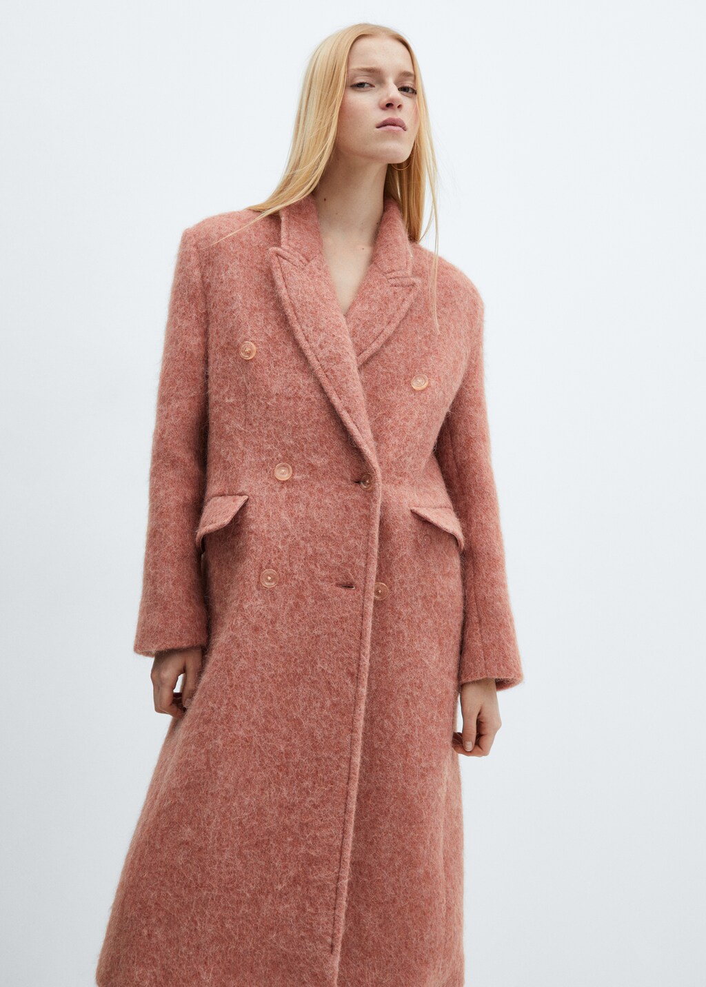 Manteau rouge femme mango sale