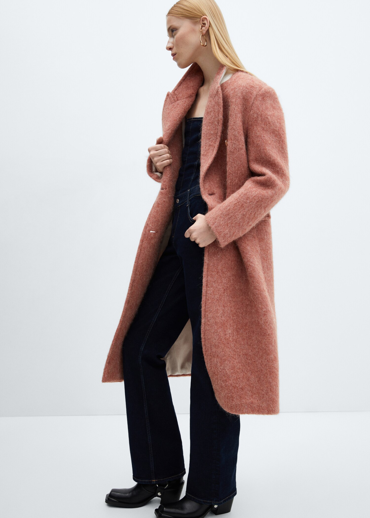 Double-breasted wool coat - Details of the article 4