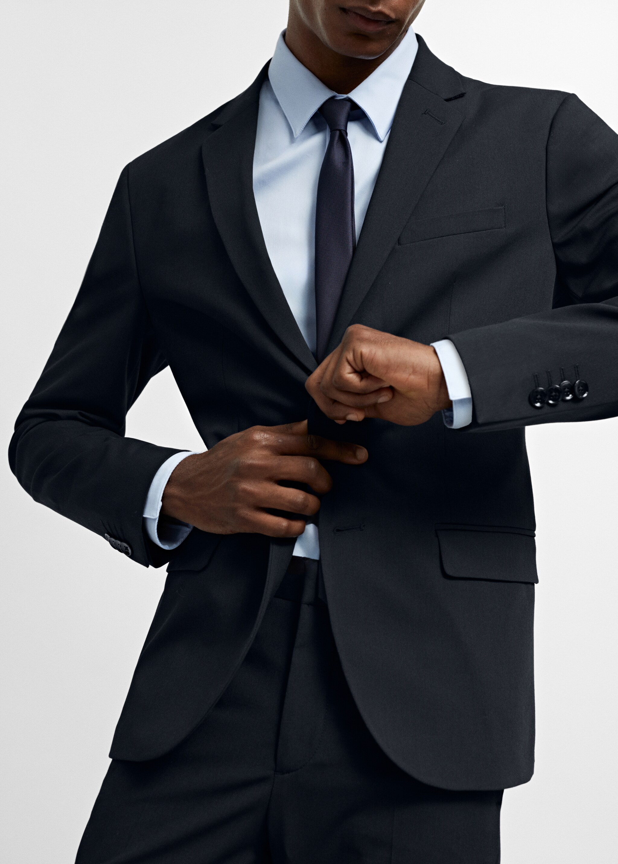 Super slim-fit suit blazer in stretch fabric - Details of the article 3