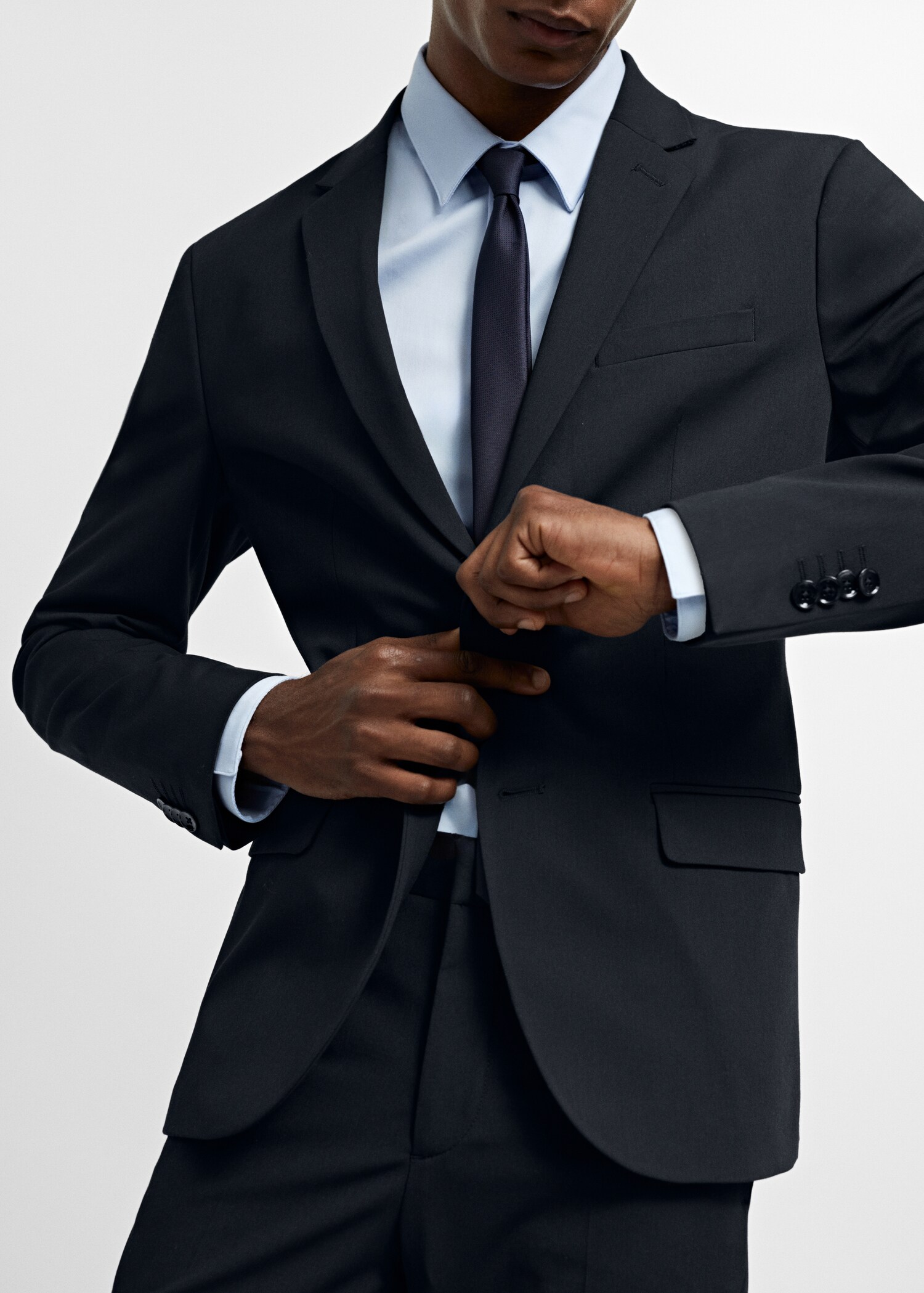 Super slim-fit suit blazer in stretch fabric - Details of the article 3