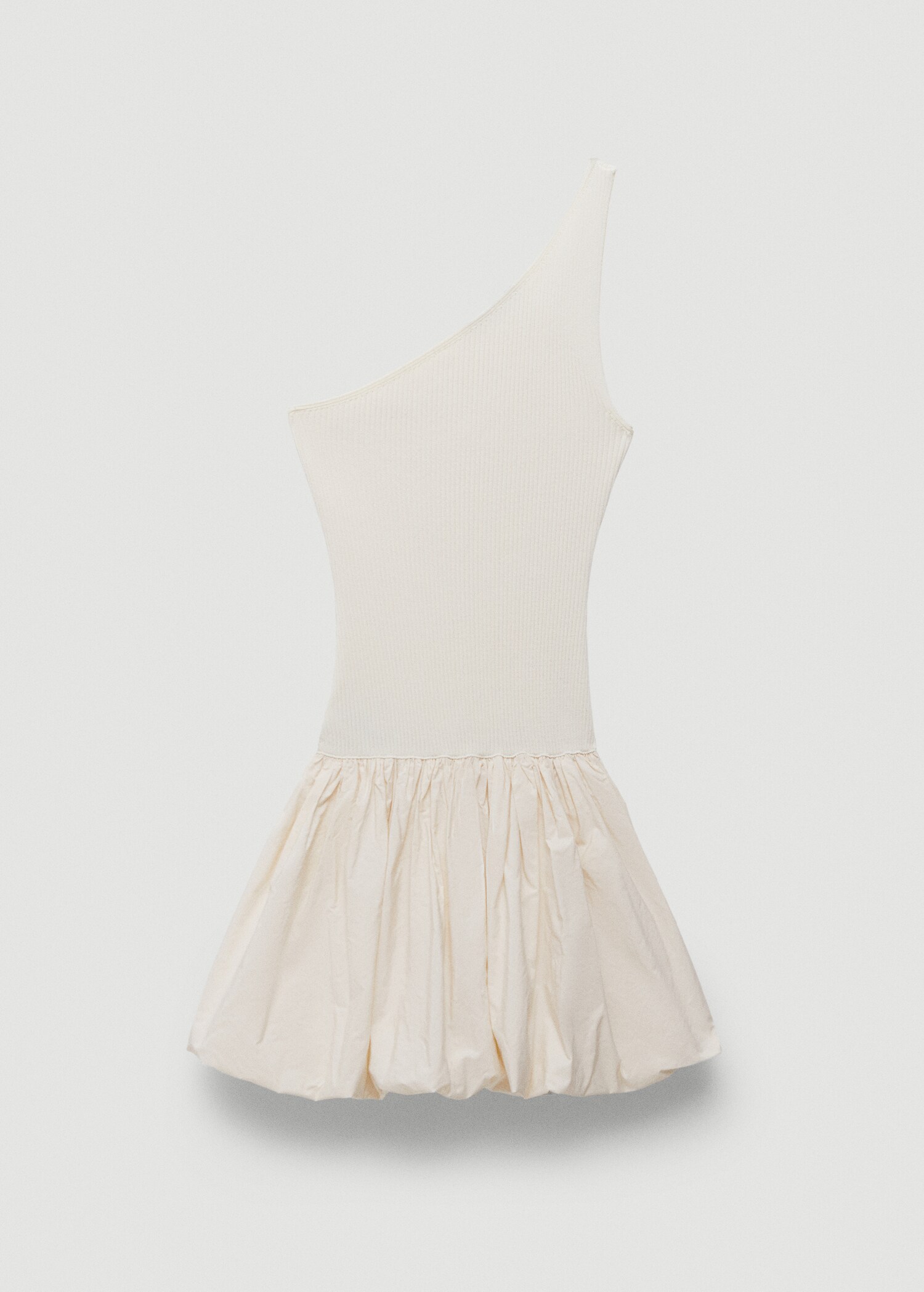 Vestido corto bajo abullonado - Artículo sin modelo
