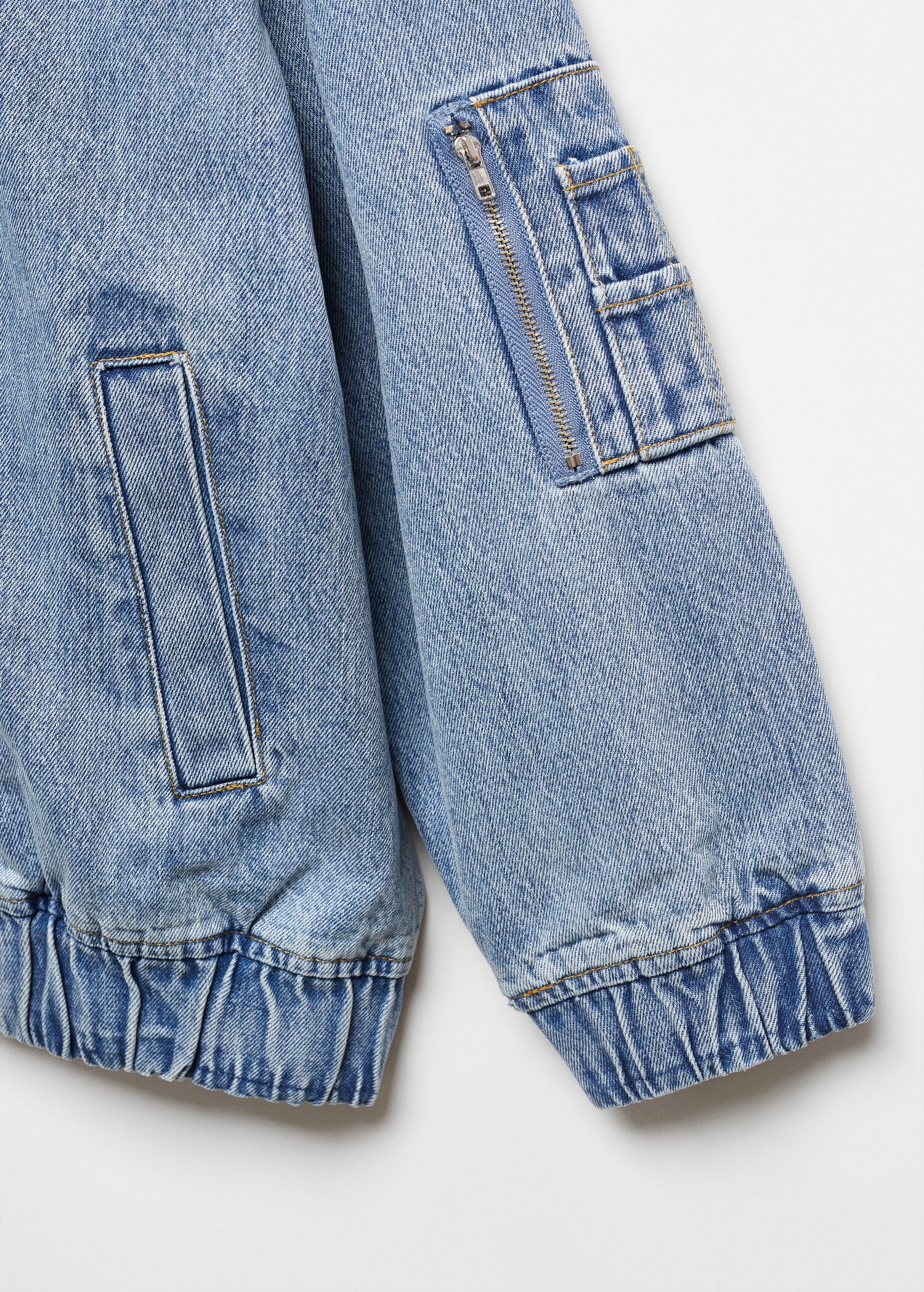 Denim bomber jacket - Details of the article 8