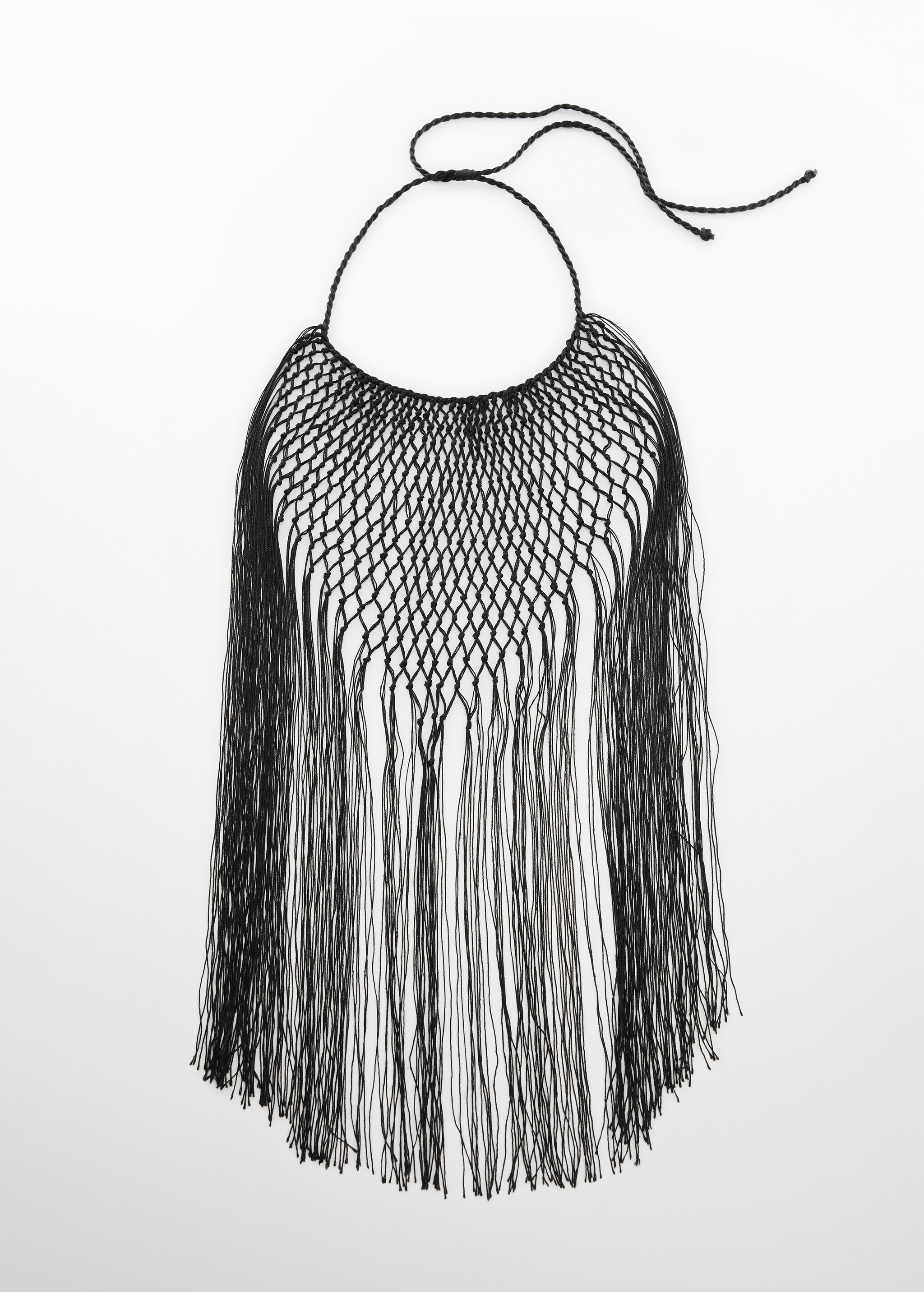 Fringed net necklace - Article without model