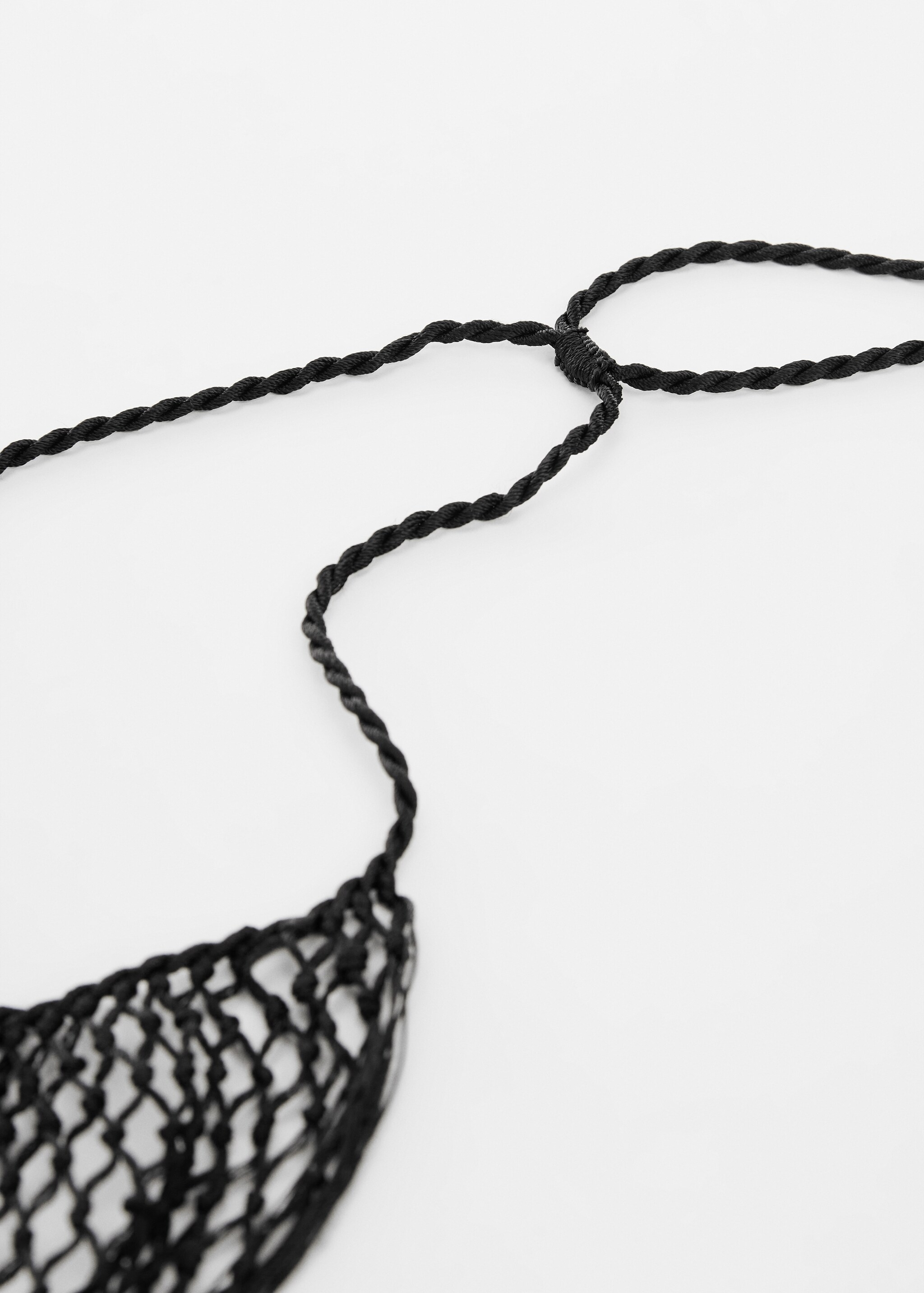 Fringed net necklace - Details of the article 1