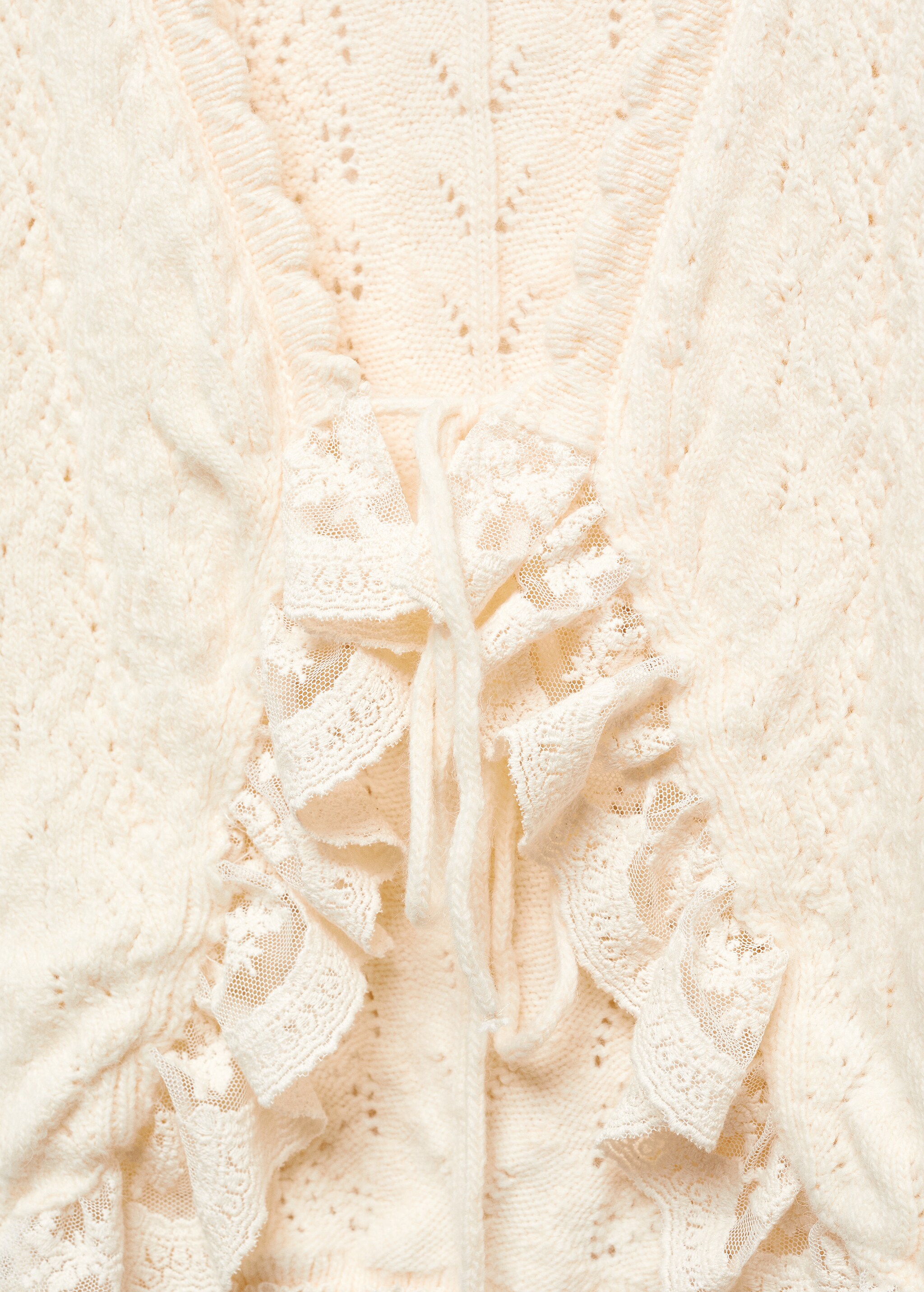 Ruffled knot cardigan - Details of the article 8