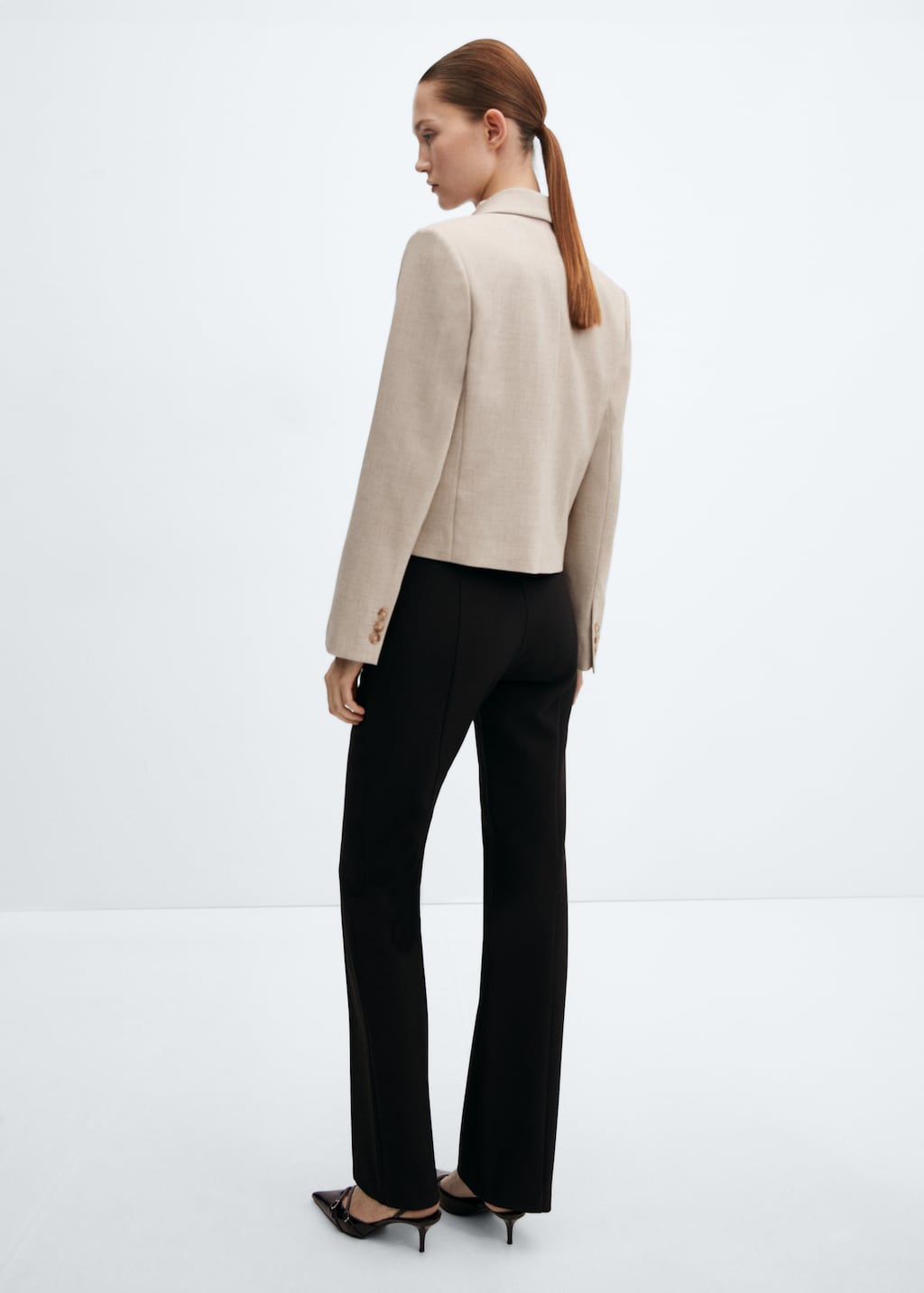 Cropped blazer with button | MANGO Kosovo