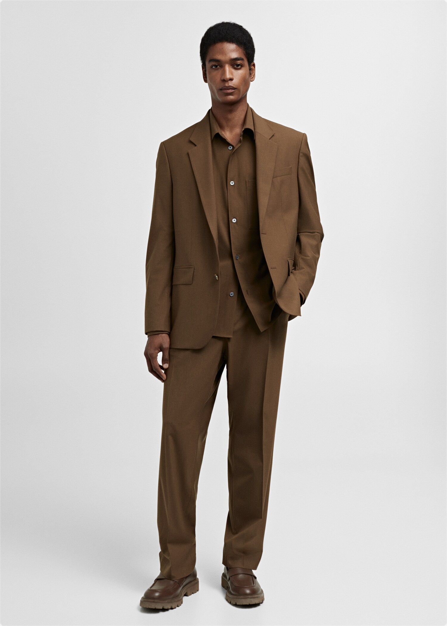 Relaxed-fit suit trousers with pleats Men MANGO Lebanon