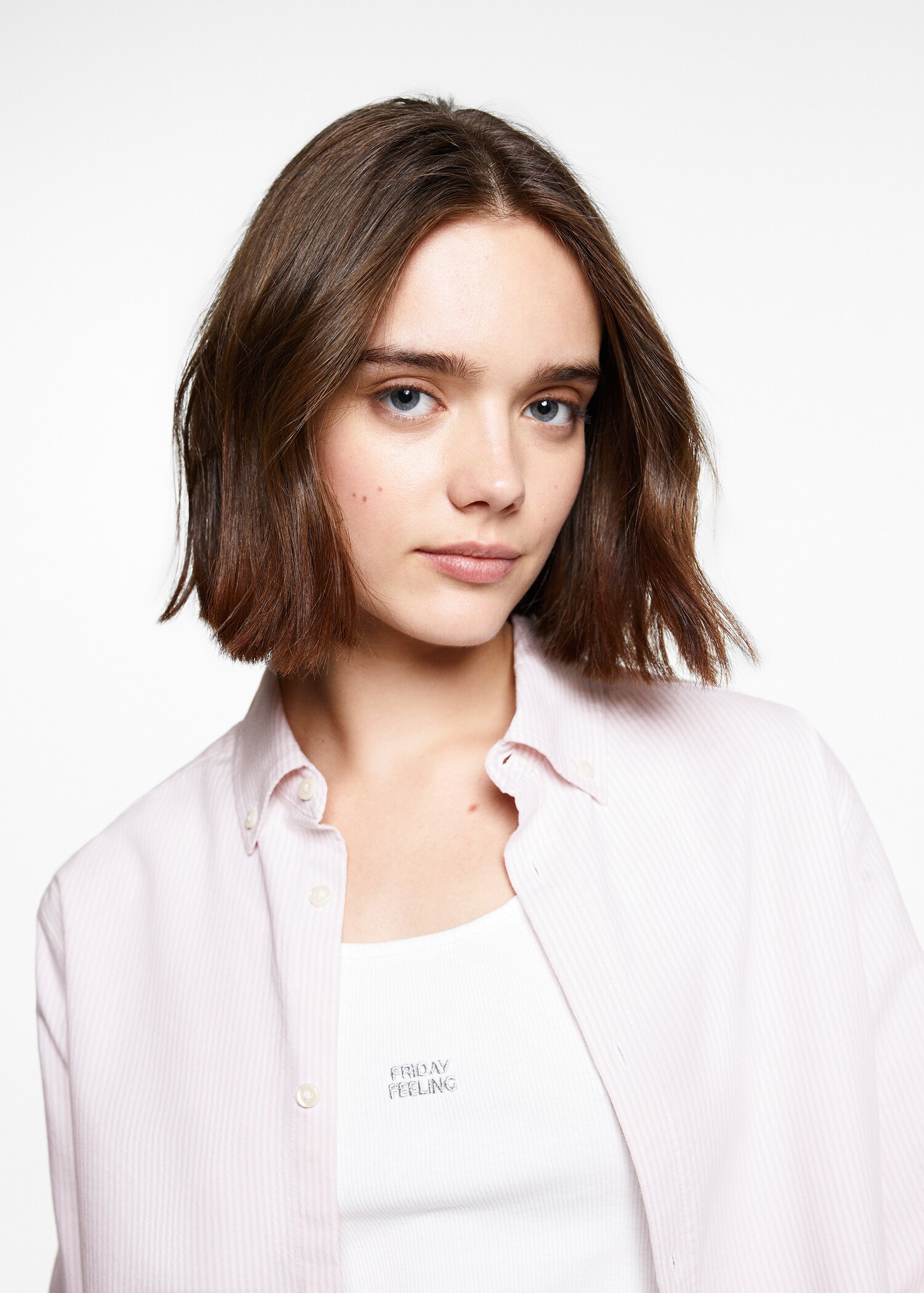 Chemise oxford rayures unisexe - Détail de l'article 3