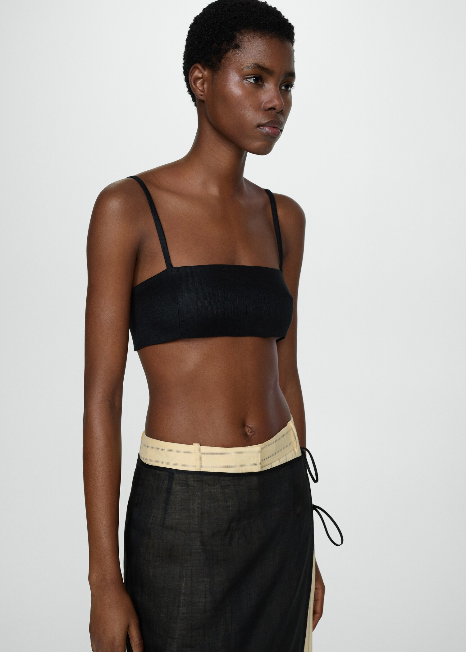 Leinen Crop Top - Detail des Artikels 6