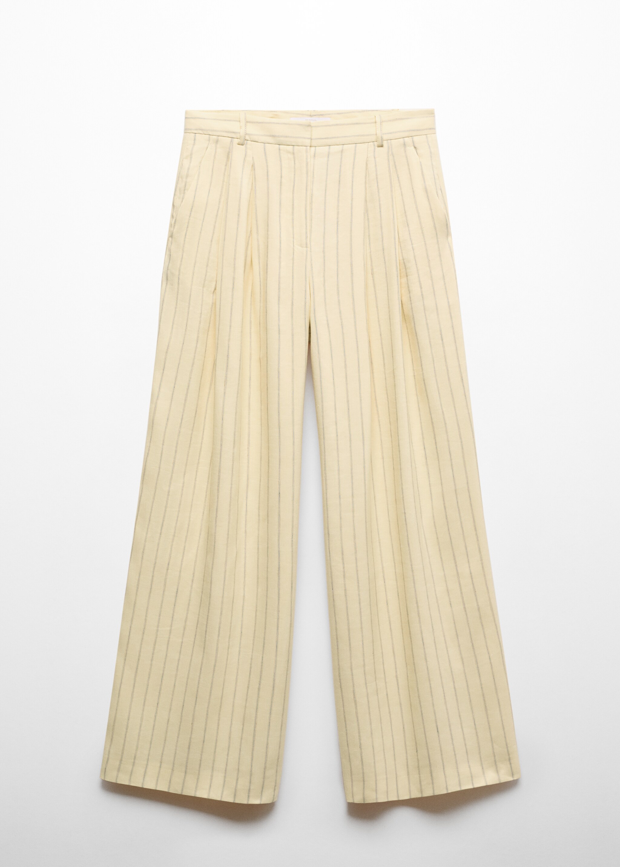 Striped linen-blend trousers - Article without model