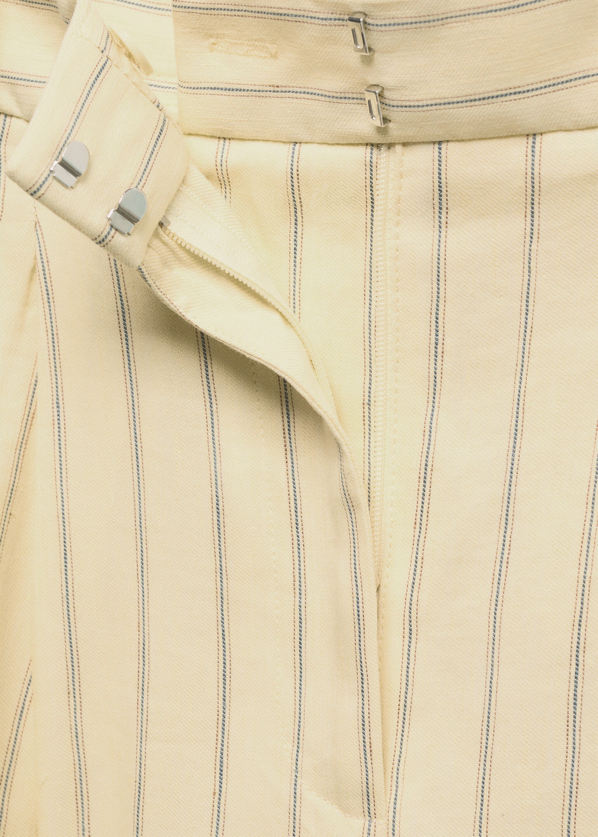 Striped linen-blend trousers - Details of the article 8