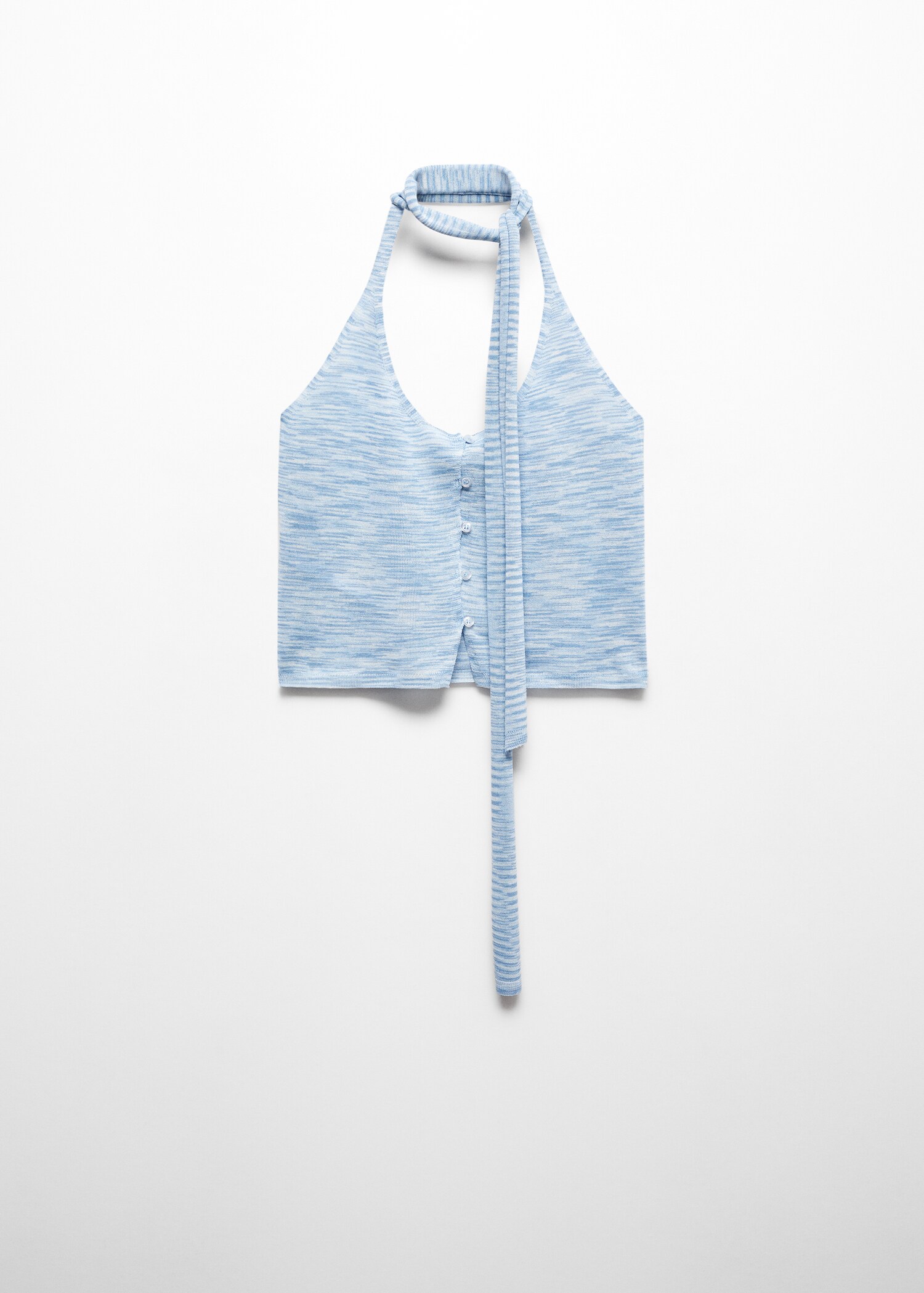 Halter-neck top with buttons - Article without model