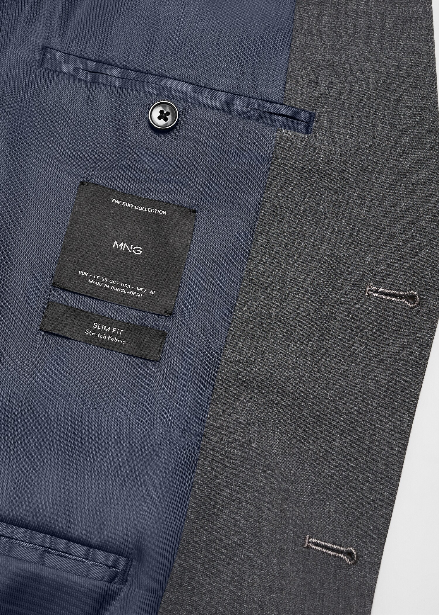 Stretch fabric slim-fit suit jacket - Details of the article 8