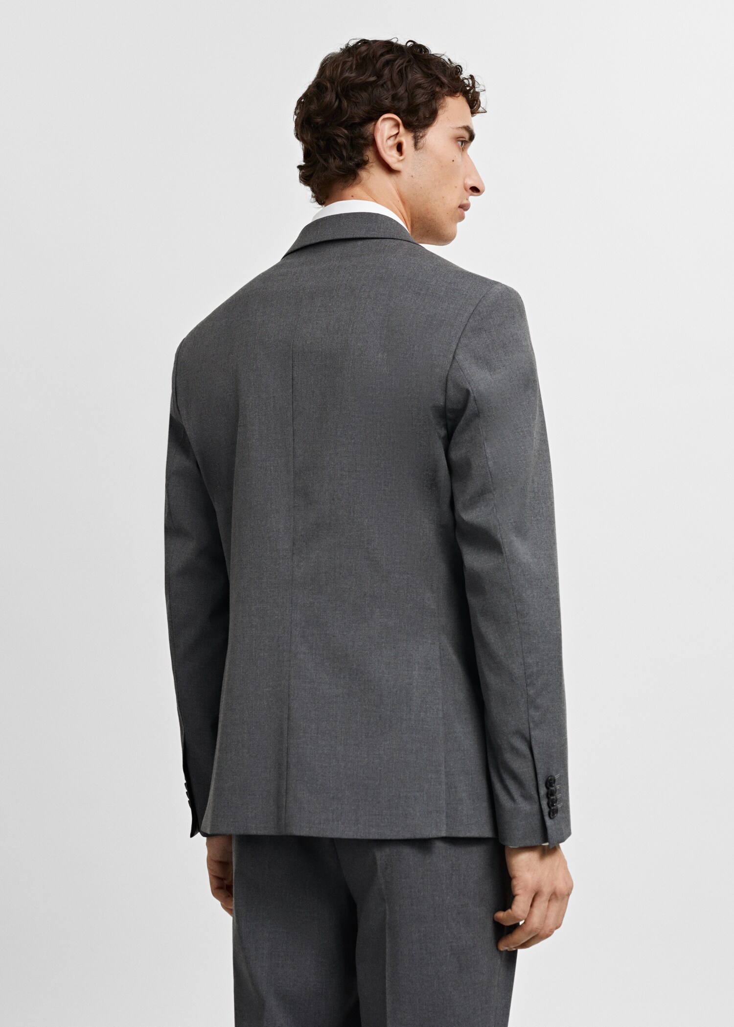 Stretch fabric slim-fit suit jacket - Reverse of the article
