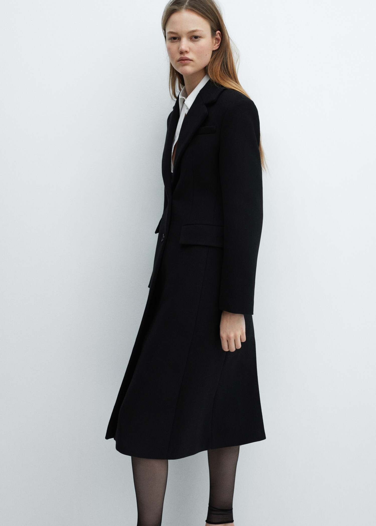 Tailored wool coat - Medium plane