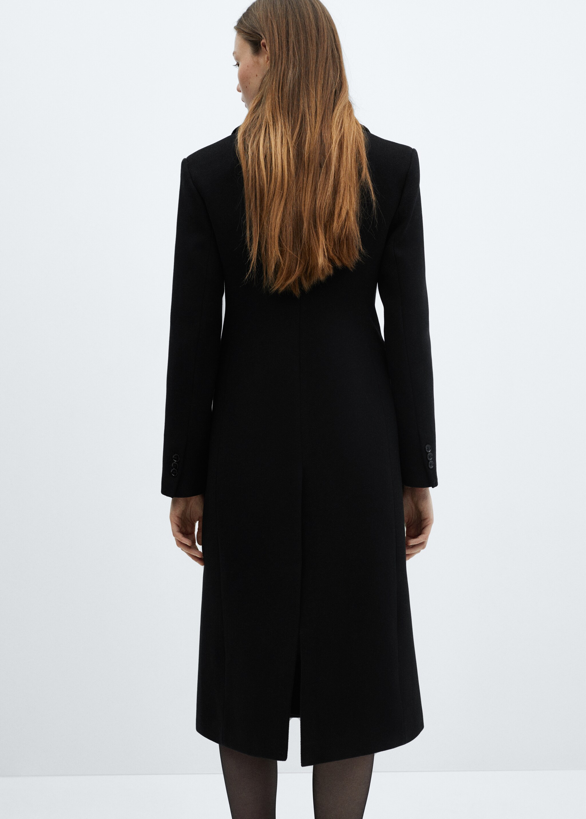 Tailored wool coat - Reverse of the article