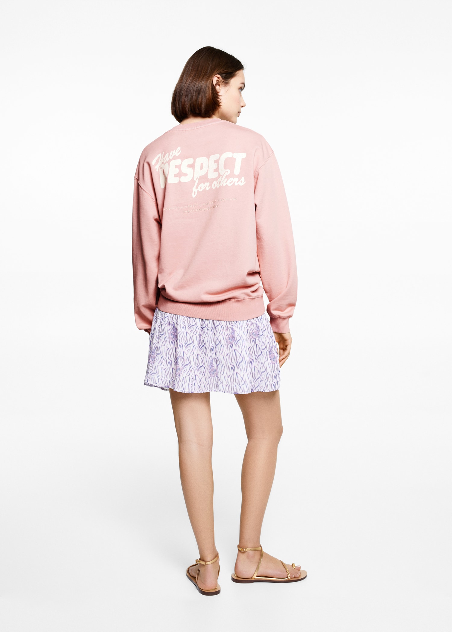 Unisex message sweatshirt - Reverse of the article
