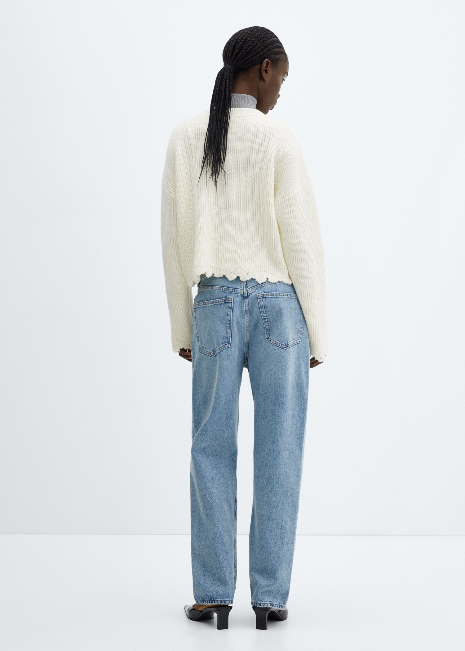 Pull-over maille col rond - Verso de l’article