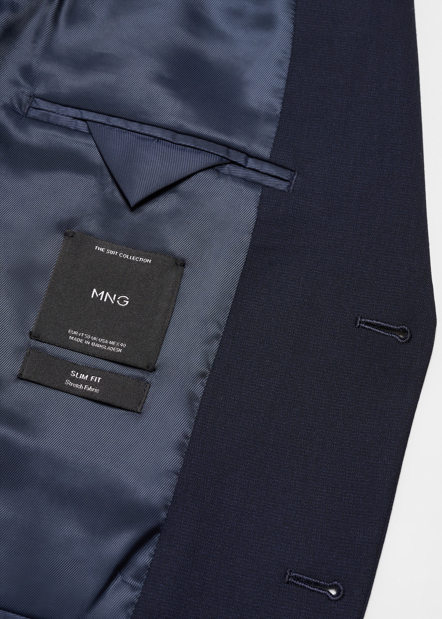 Stretch-fabric slim-fit suit jacket - Details of the article 8