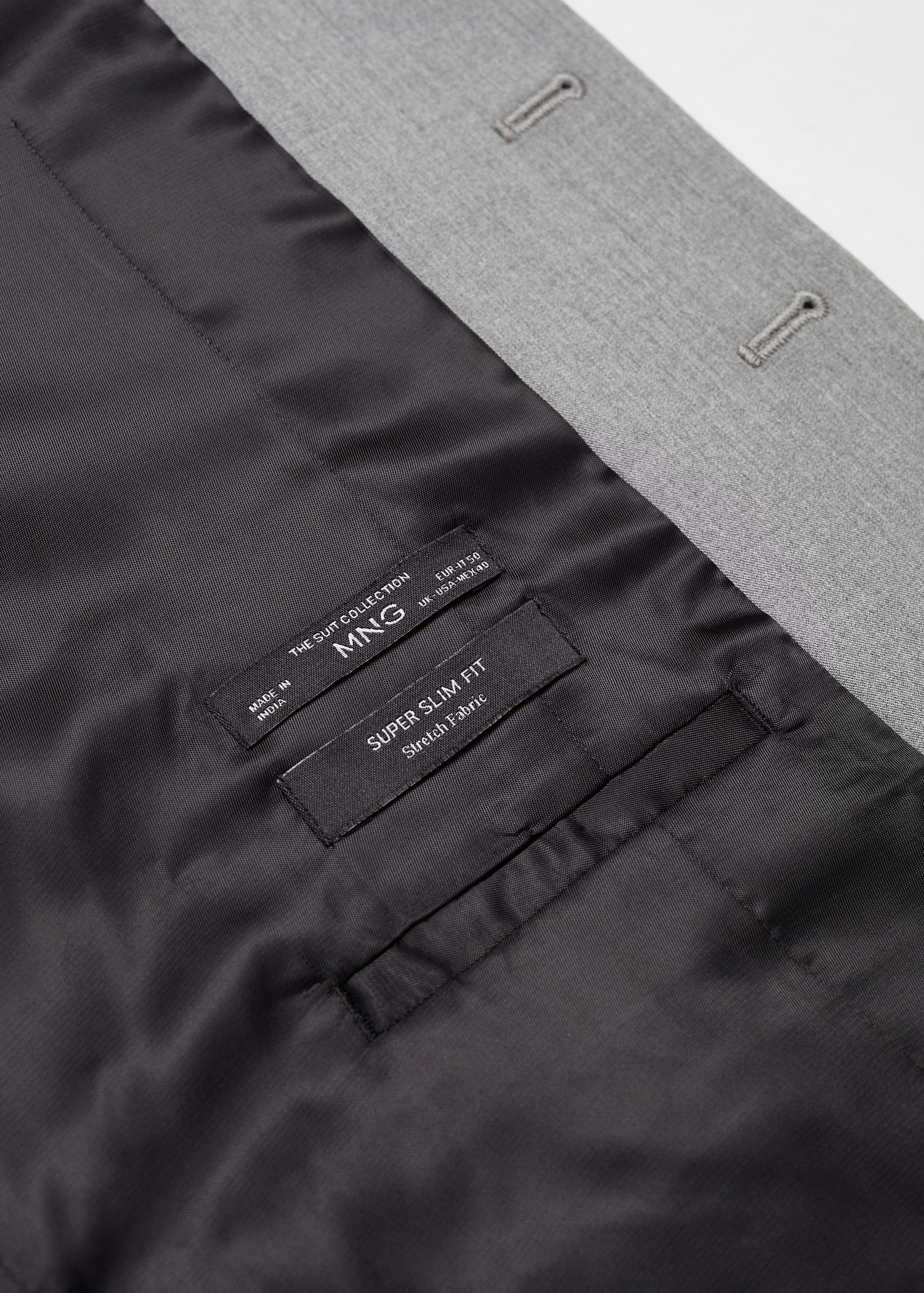 Super slim-fit stretch-fabric suit waistcoat - Details of the article 8