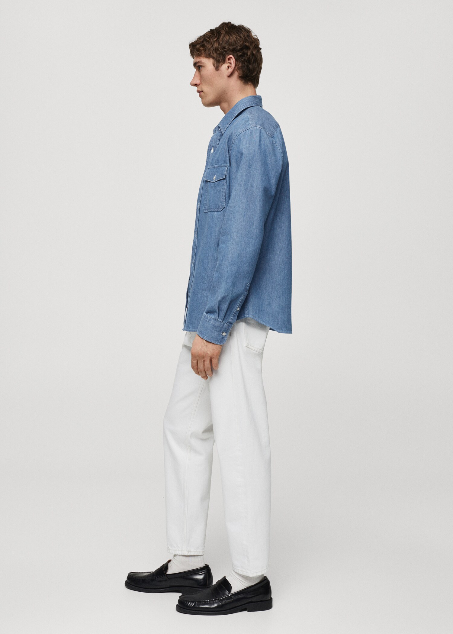 Sobrecamisa denim bolsillos - Detalle del artículo 1