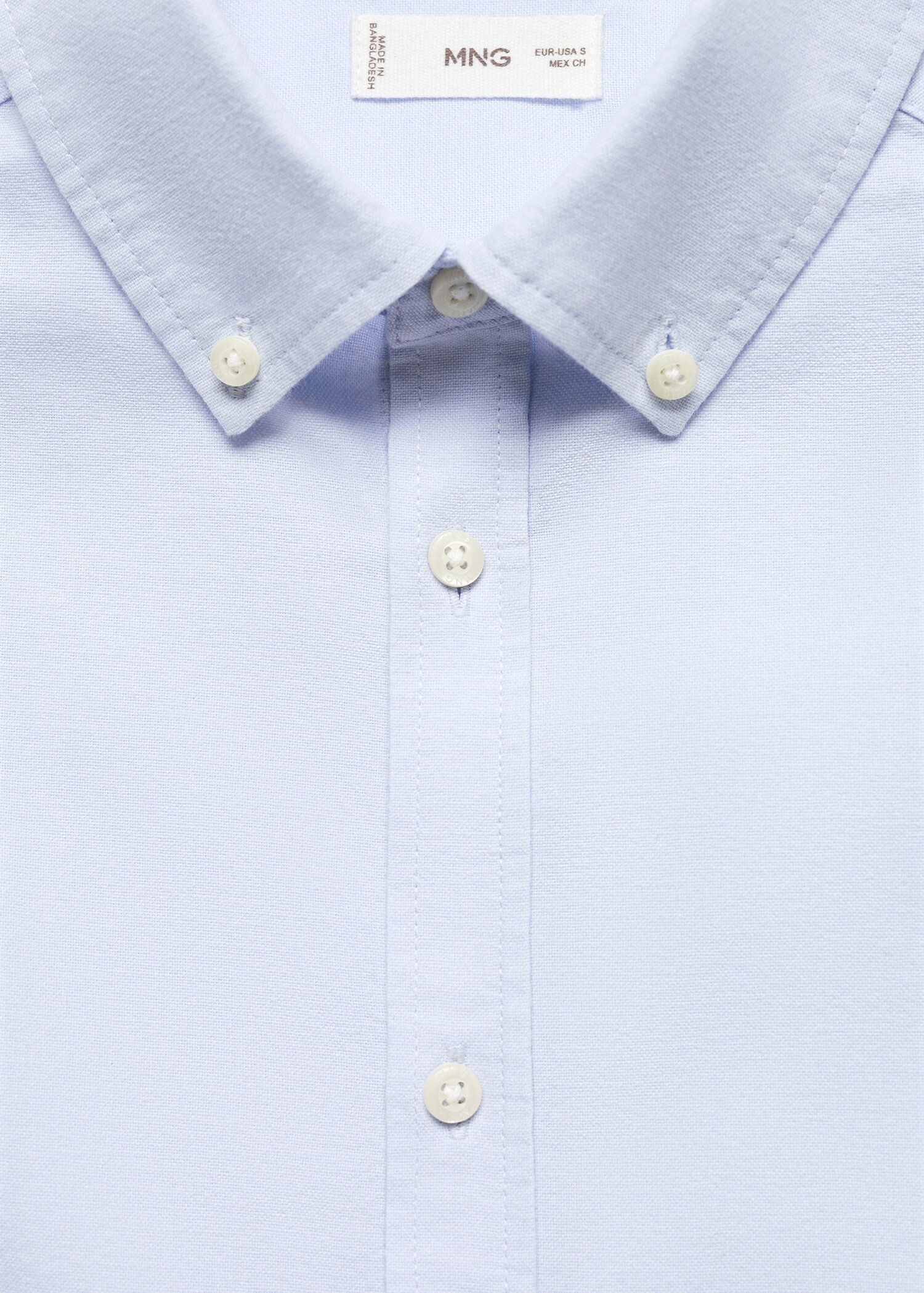 Chemise oxford unisexe - Détail de l'article 8