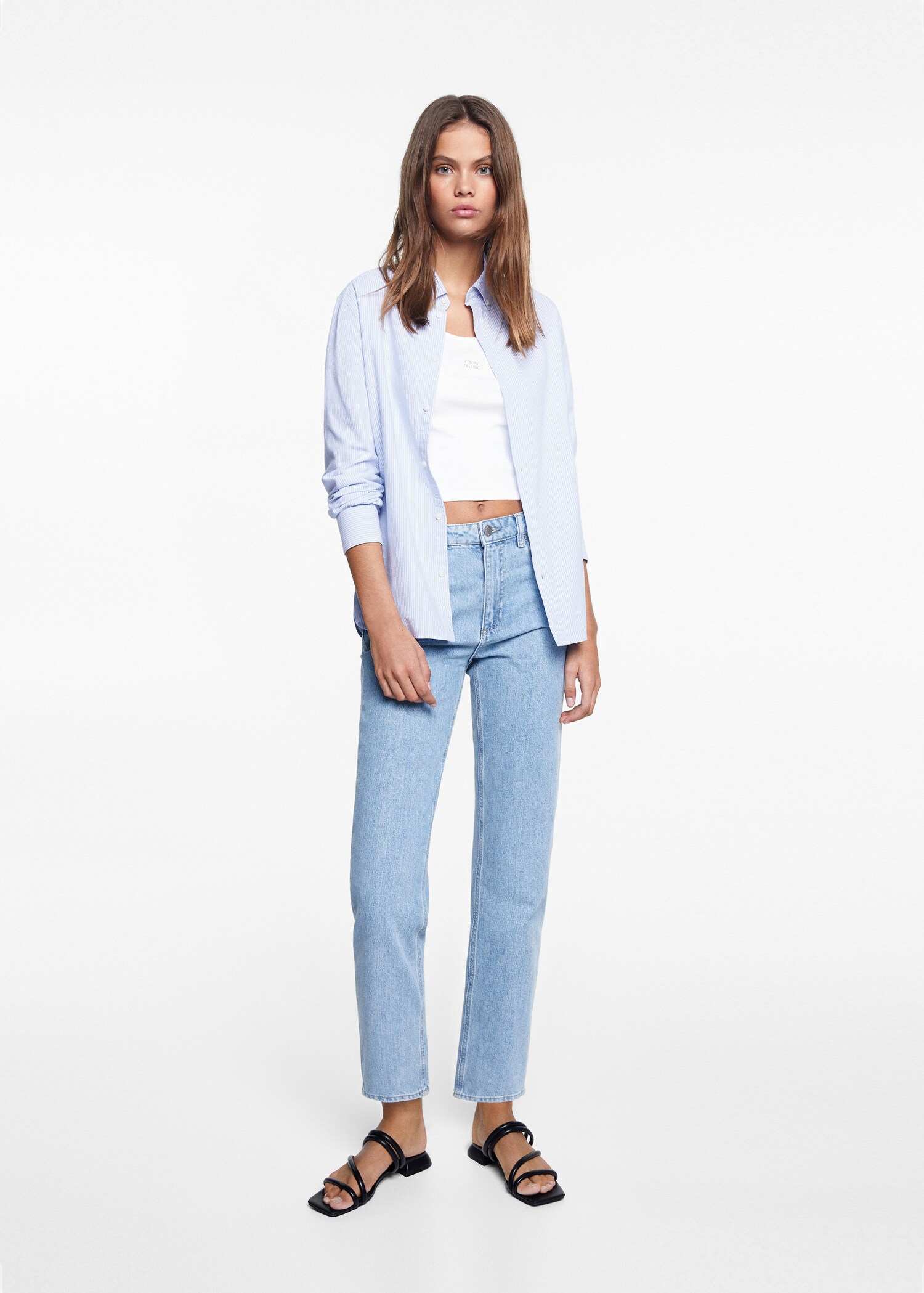 Chemise oxford unisexe - Plan général