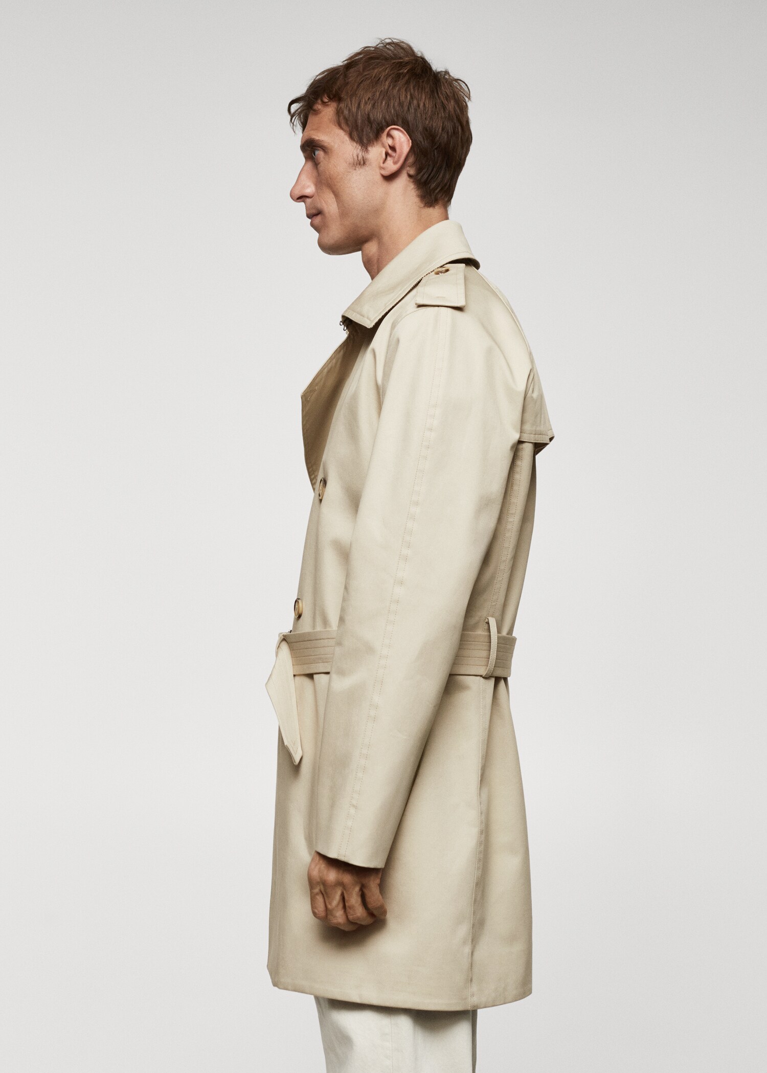 Klassischer wasserabweisender Trenchcoat - Herren | MANGO Deutschland