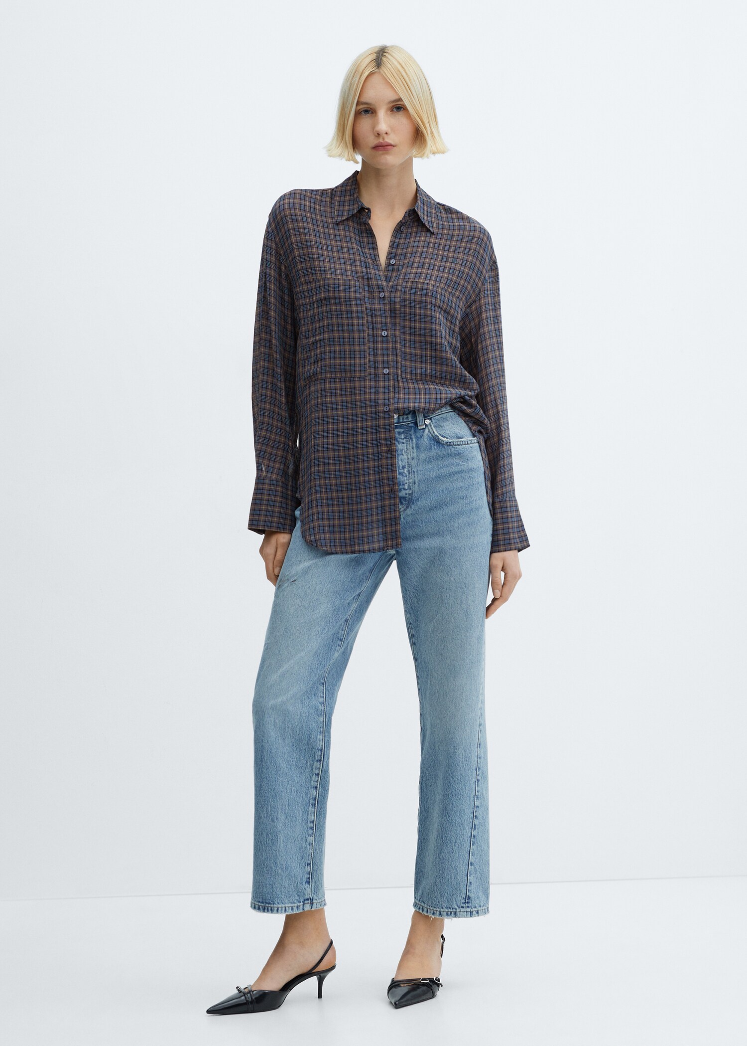 Chemise oversize carreaux - Plan général