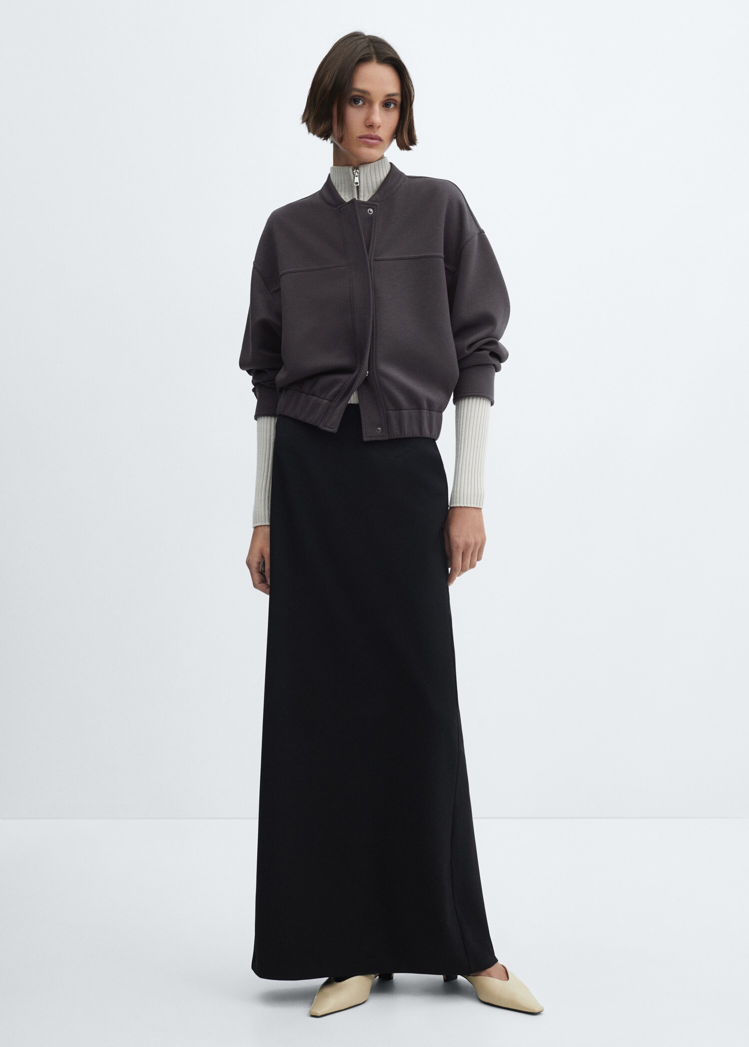 Bomber jacket decorative seams - General plane