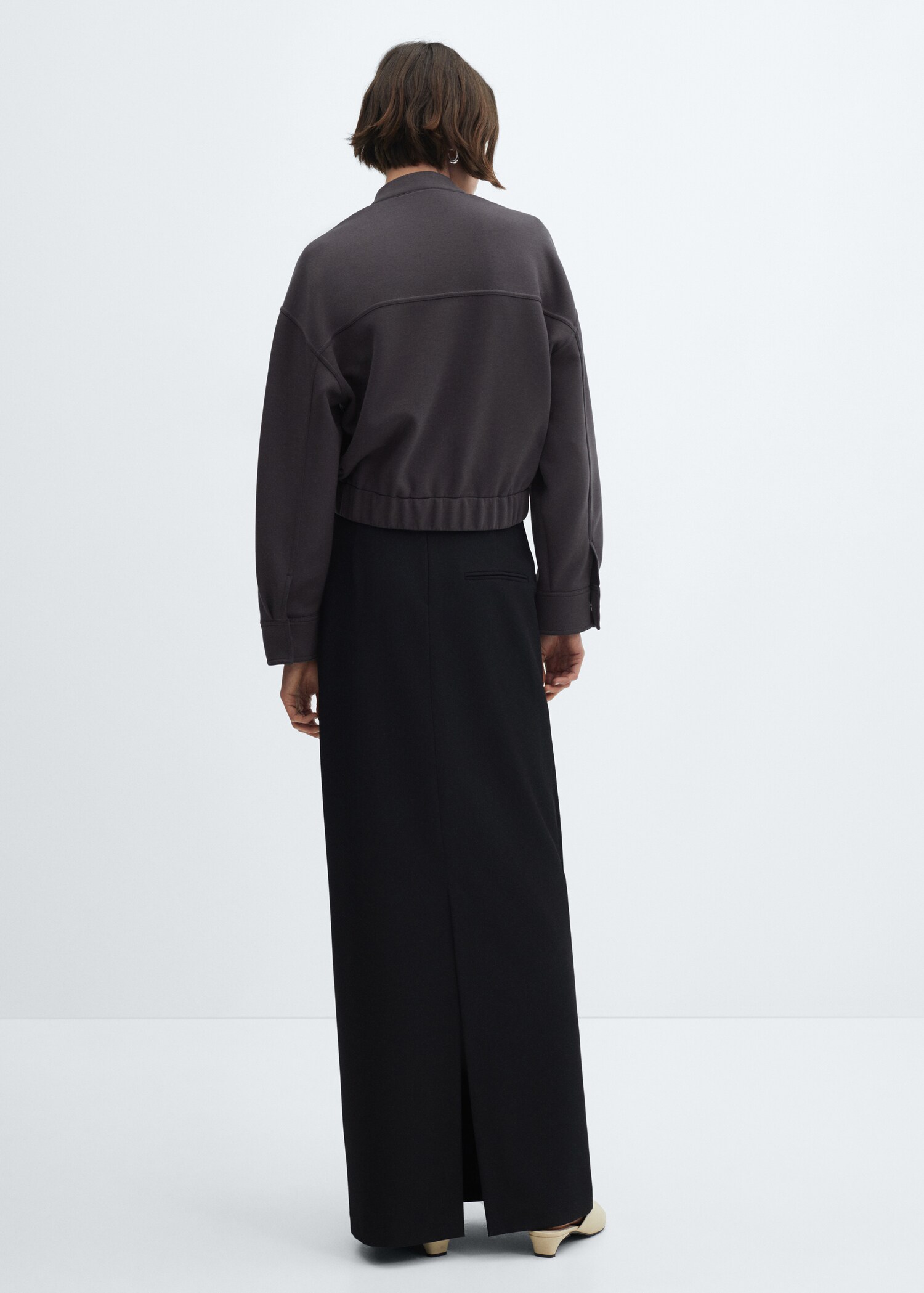 Bomber jacket decorative seams - Reverse of the article