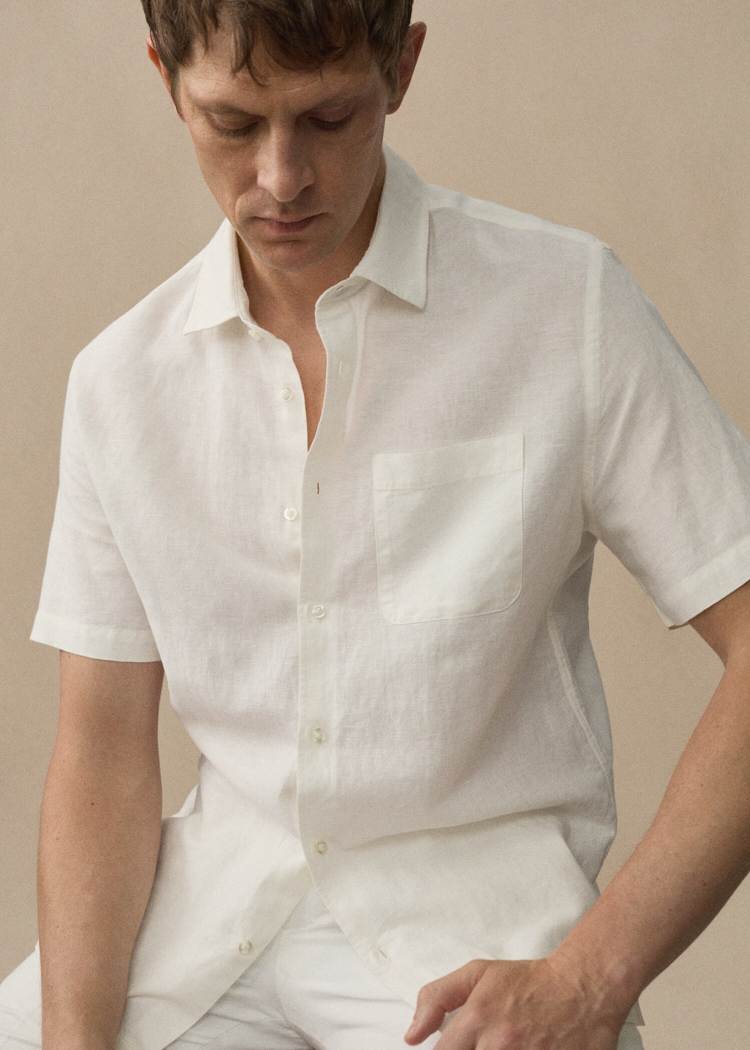 Chemise regular-fit lin poche - Détail de l'article 5