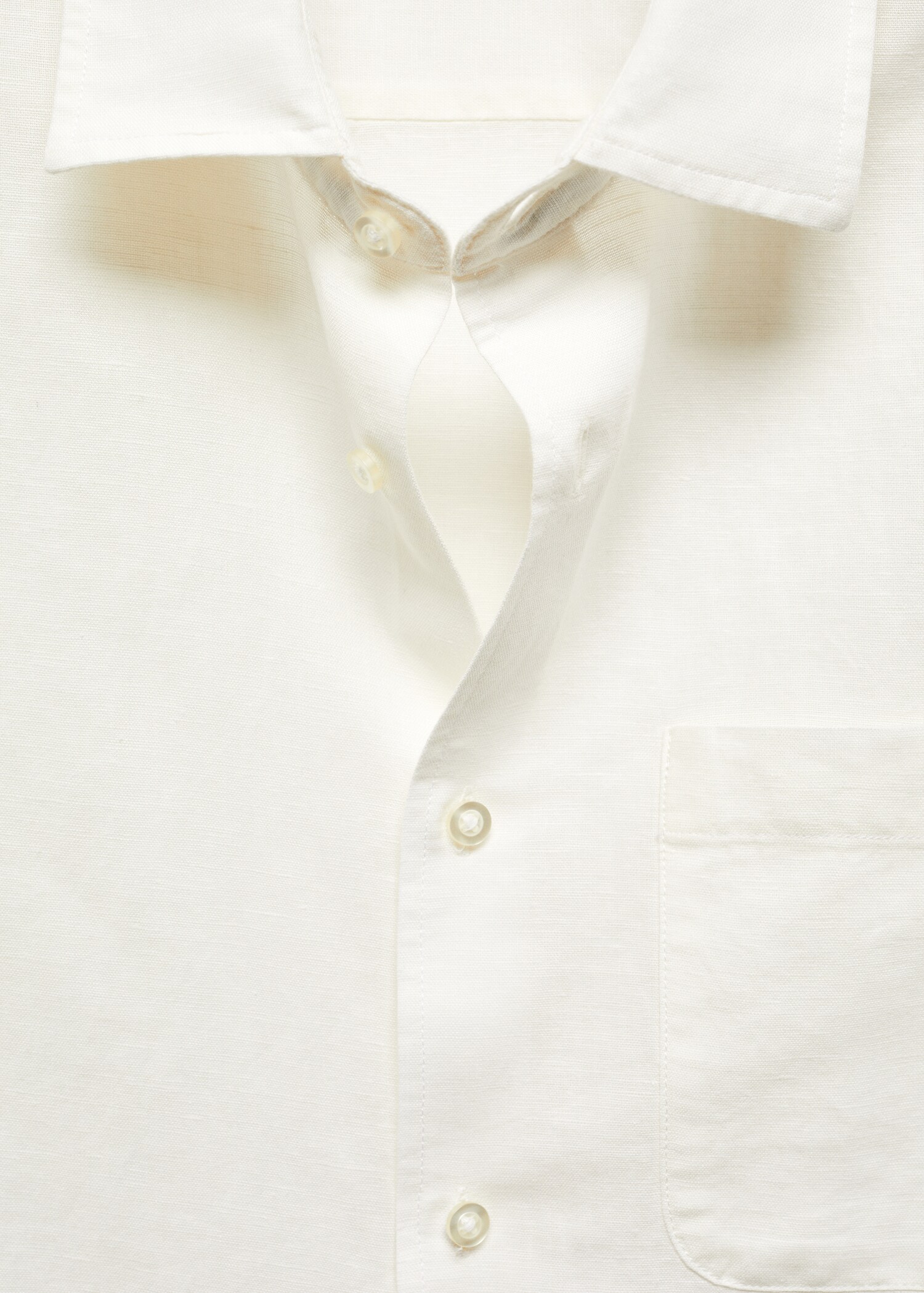 Regular-fit linen shirt with pocket - Details of the article 8