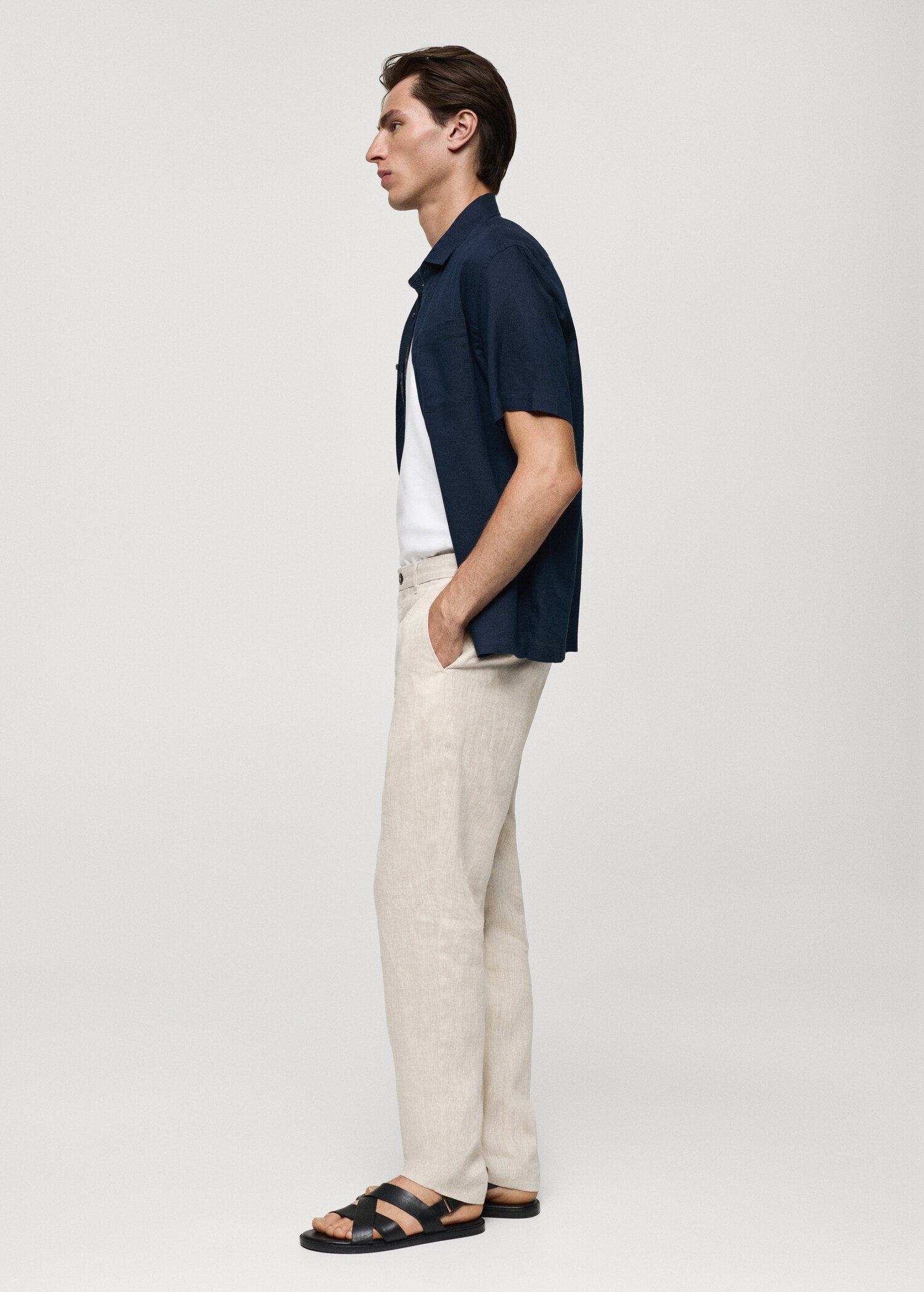 Chemise regular-fit lin poche - Détail de l'article 2