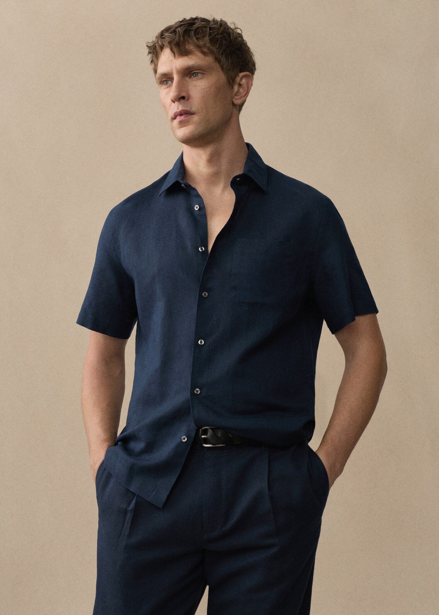 Chemise regular-fit lin poche - Détail de l'article 5
