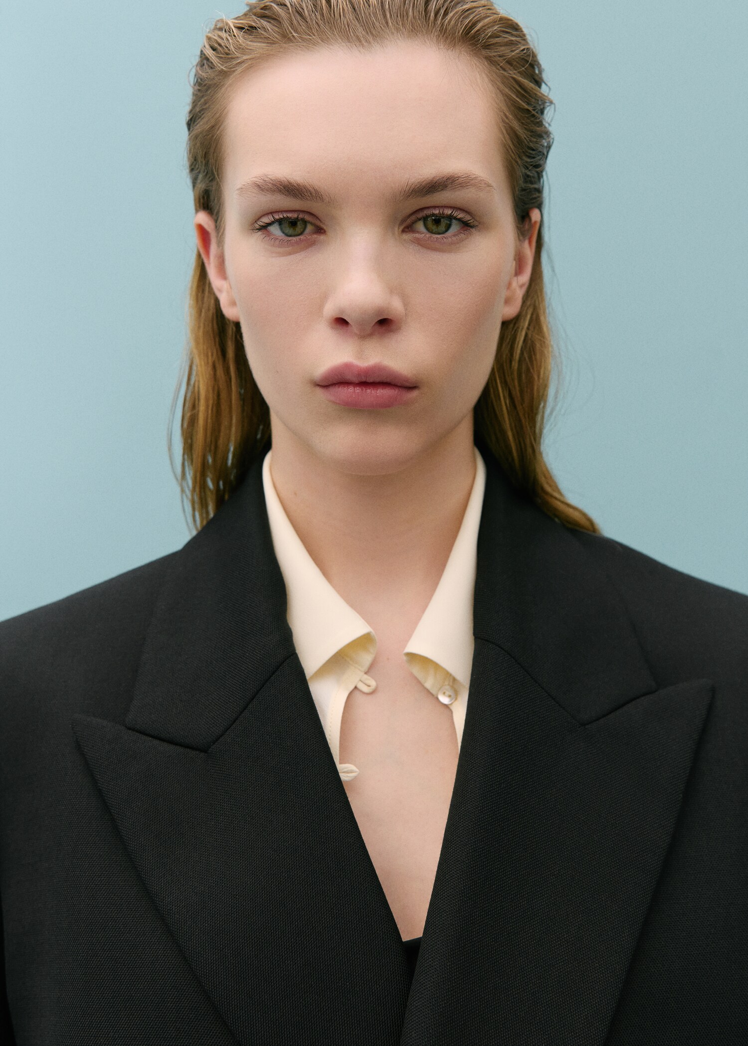 Wool-blend suit blazer - Details of the article 1