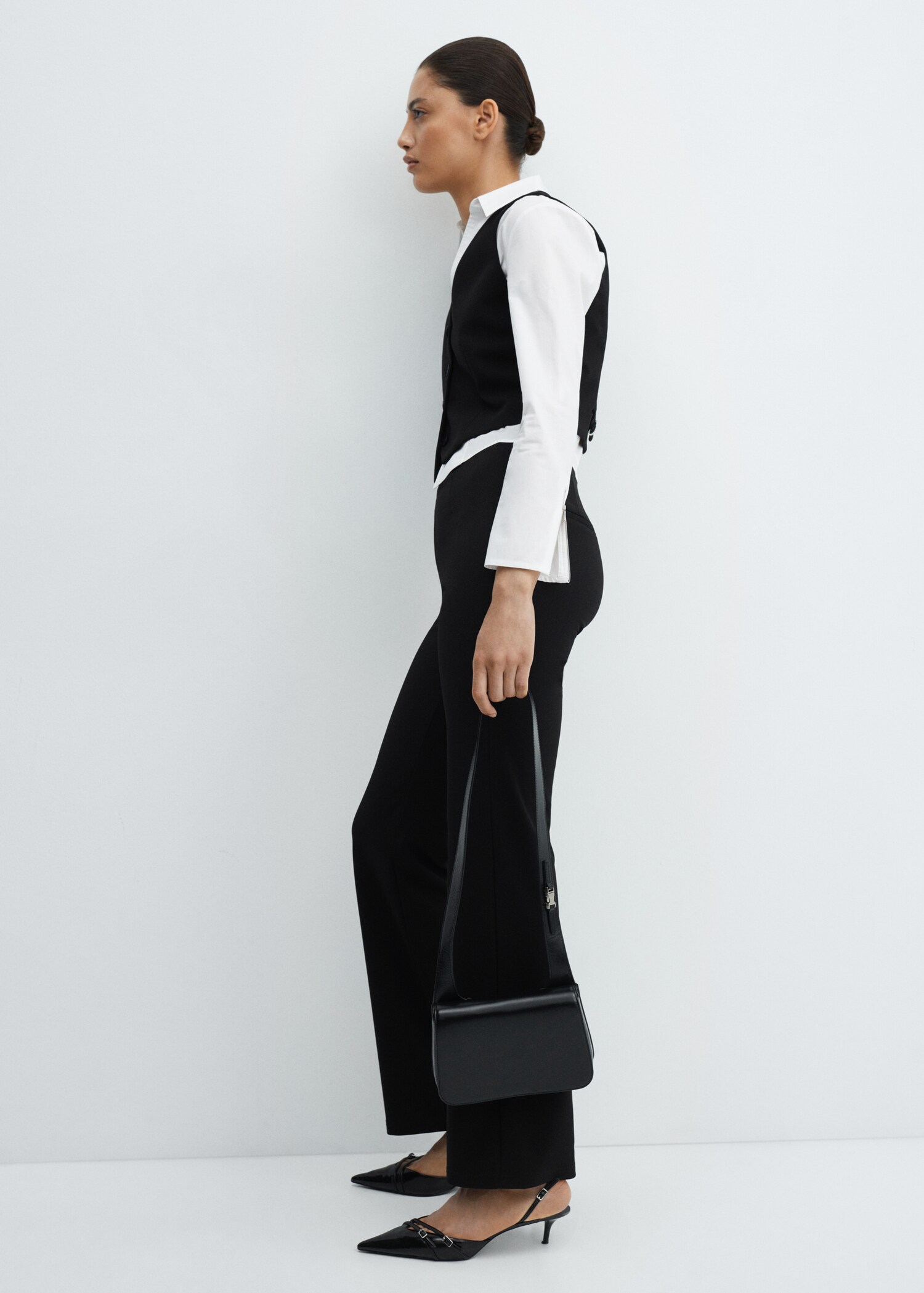 Calças retas de malha - Pormenor do artigo 3